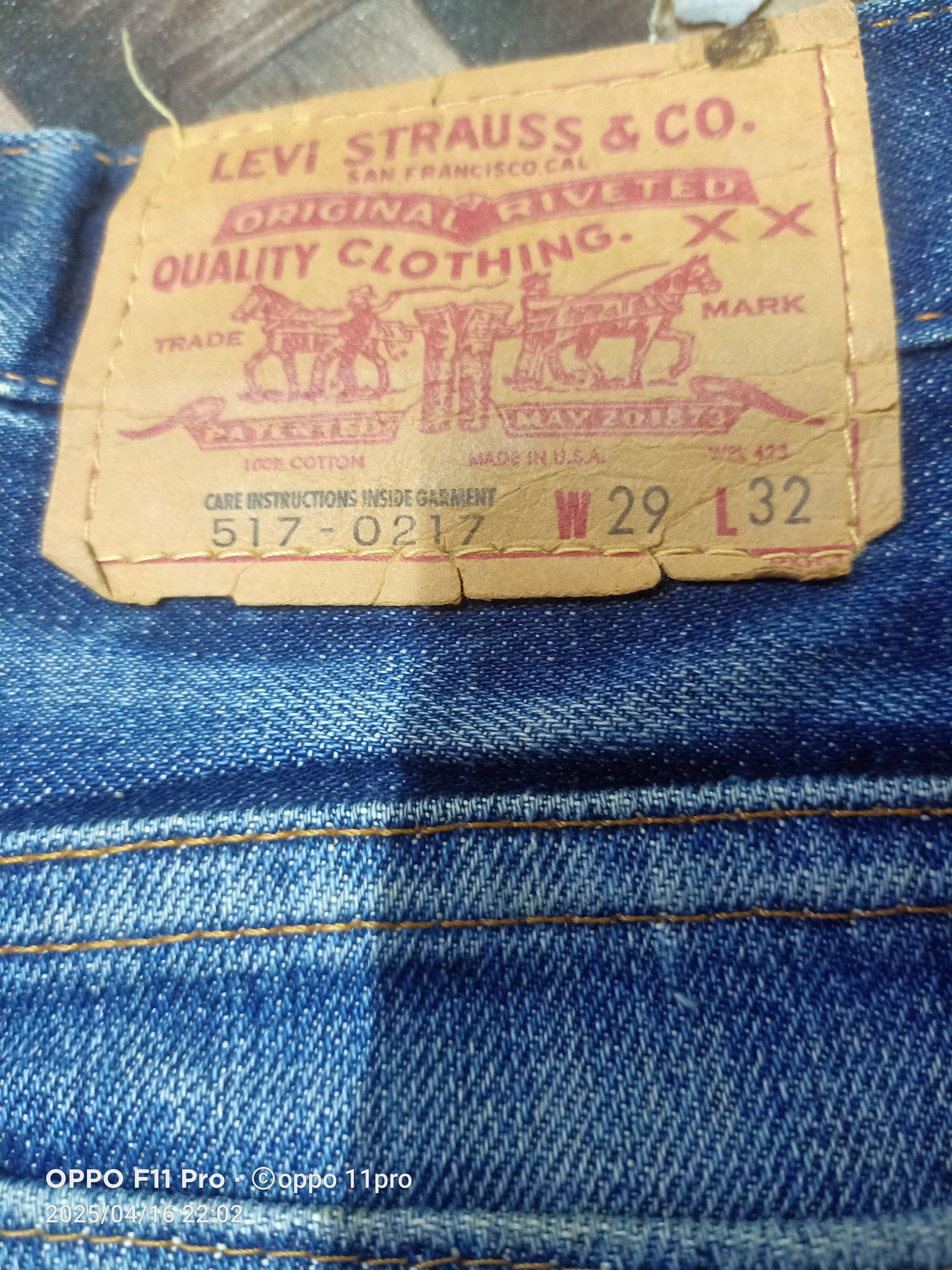 If Six Was Nine Levis Vtg LVC 517 Big E Non Selvedge Distressdenim Size US 28 / EU 44 - 15 Thumbnail