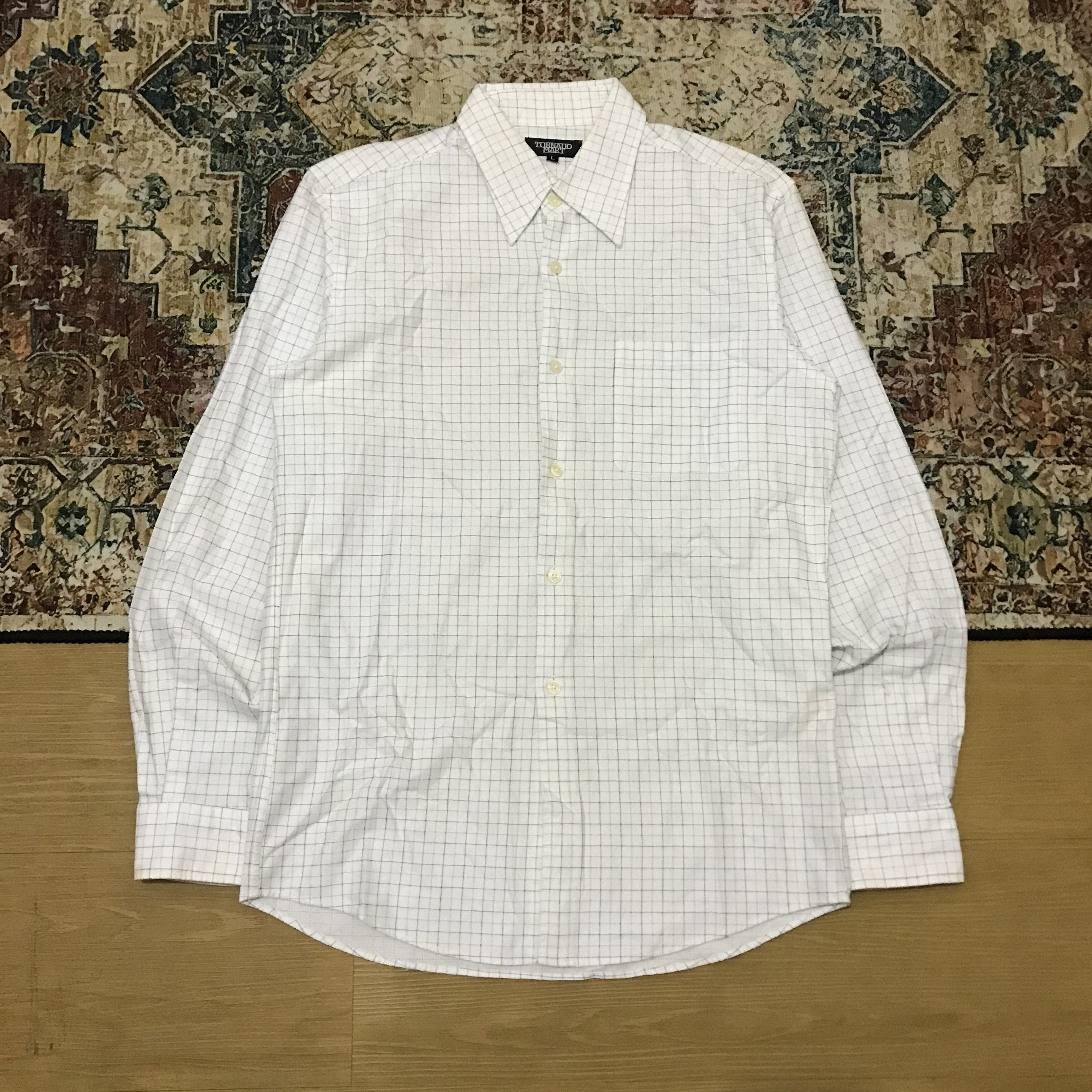 トップス \"TORNADO MART\" Shadow Stripe Long Sleeve Japanese Brand × Tornado Mart Tornado Mart Striped Long