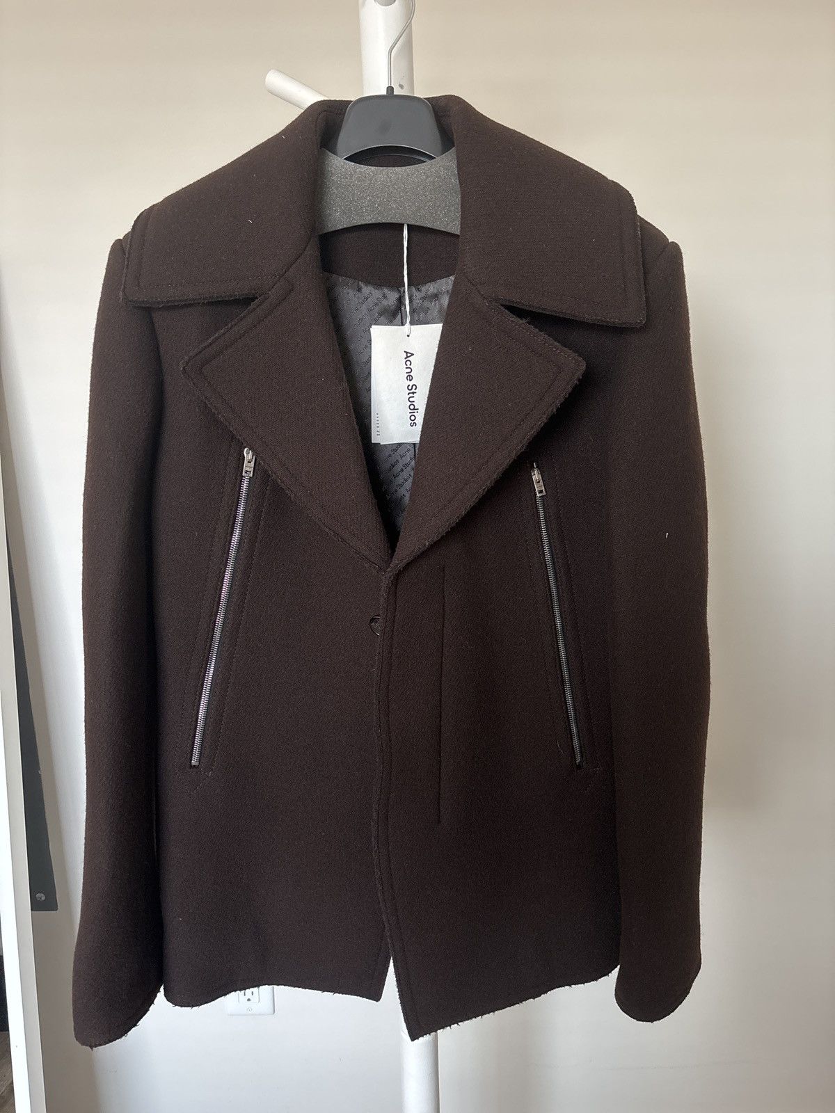Acne Studios Acne Studios Pea Coat Zipper BNWT Size US S / EU 44-46 / 1 - 1 Thumbnail