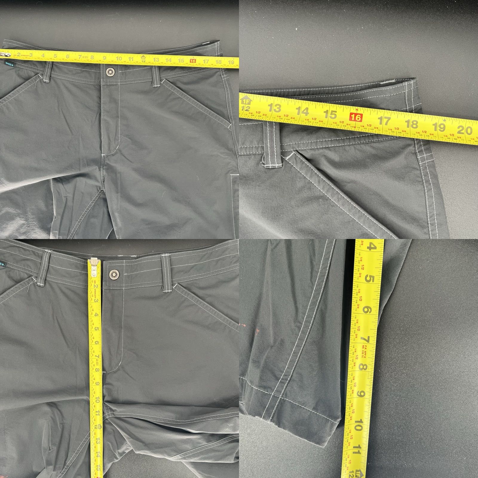 Vintage Kuhl Hiking Trail Shorts Mens 36 Nylon Spandex Gray Cargo Stretch Outdoor Casual Travel Workwear Size US 36 / EU 52 - 9 Thumbnail