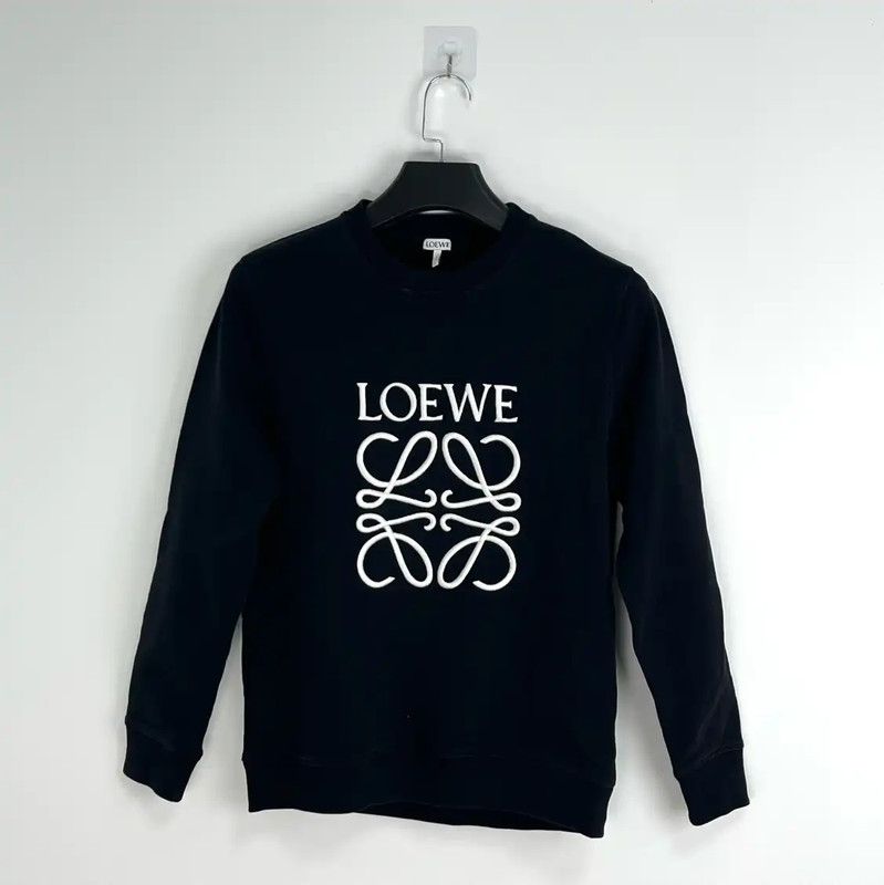 Loewe Loewe Black Cotton Women's Sweatshirt 0089 Size L / US 10 / IT 46 - 1 Thumbnail