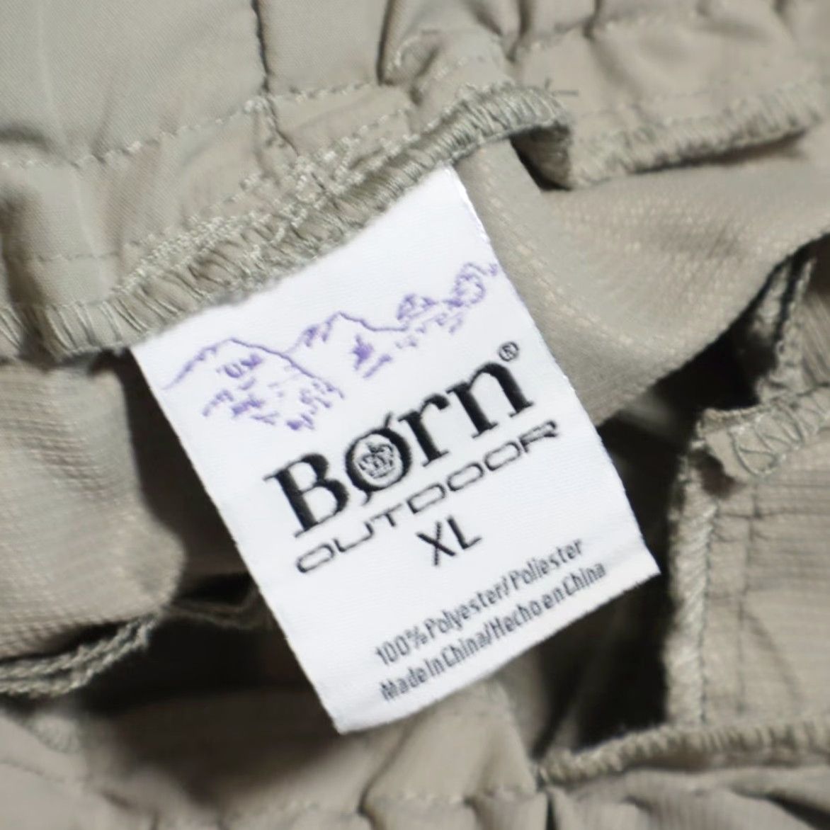 Born Born Outdoor Convert Polyester Hiking Cargo Pants Sand Men's XL Size US 36 / EU 52 - 5 Thumbnail