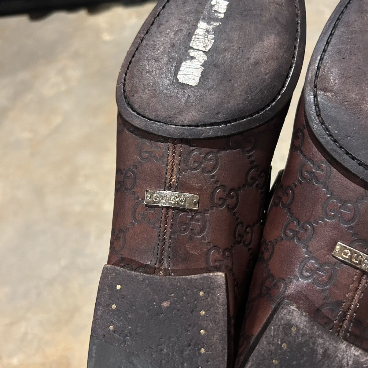 Designer × Gucci Gucci by Tom Ford Embossed Monogram Horsebit Loafers US 9.5 Size US 9.5 / EU 42-43 - 9 Thumbnail
