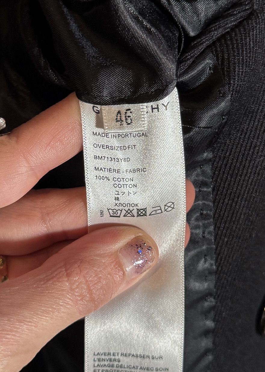 Givenchy Givenchy Black U-Lock Oversized Blazer Size 46R - 10 Thumbnail