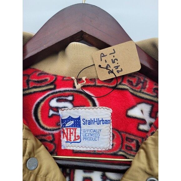 NFL × Vintage Vintage San Francisco 49ers Satin Varsity Jacket Stahl Urban Size US M / EU 48-50 / 2 - 8 Thumbnail