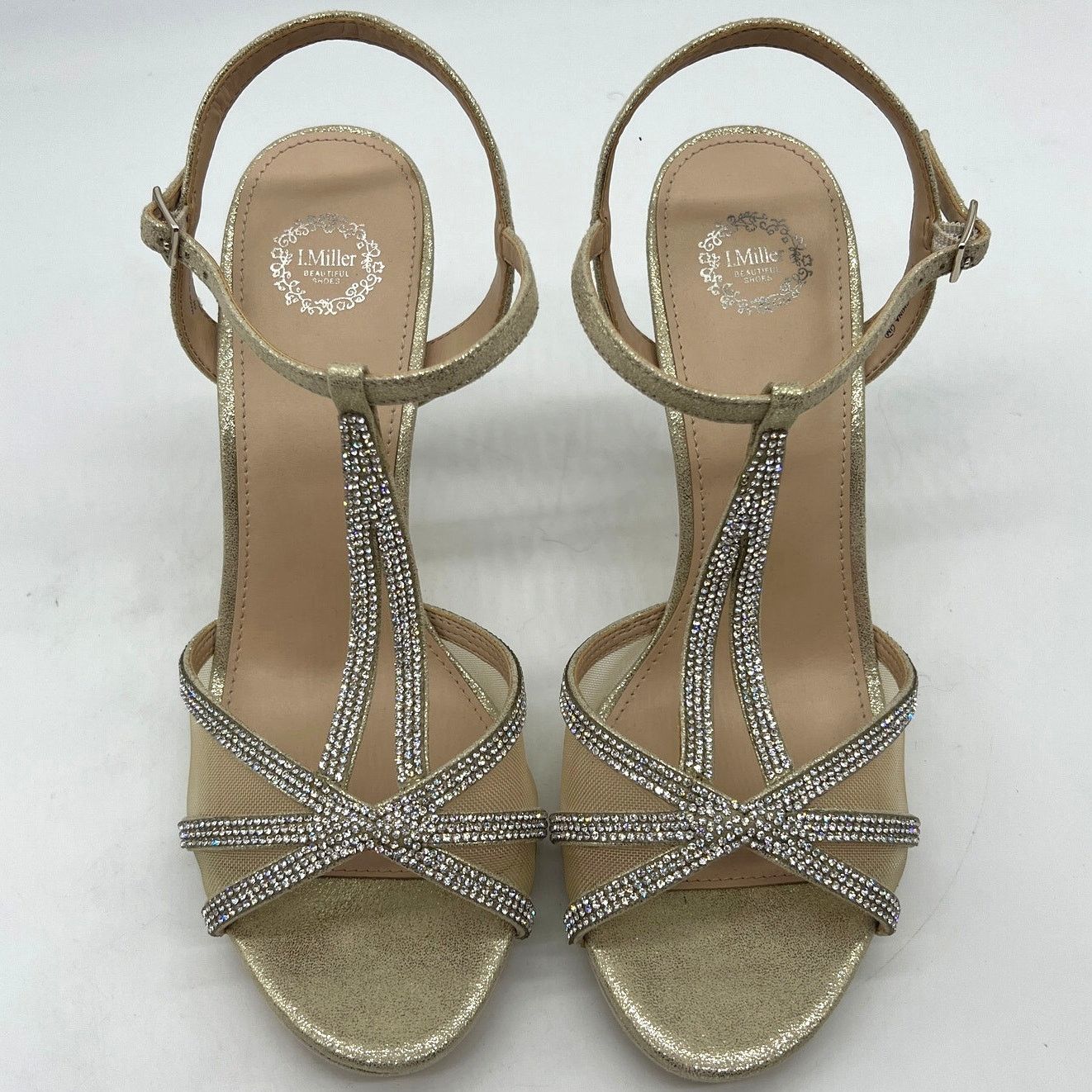 Other I.Miller Womens Ramona Heeled Sandals Gold Size 10M Size US 10 / IT 40 - 1 Thumbnail