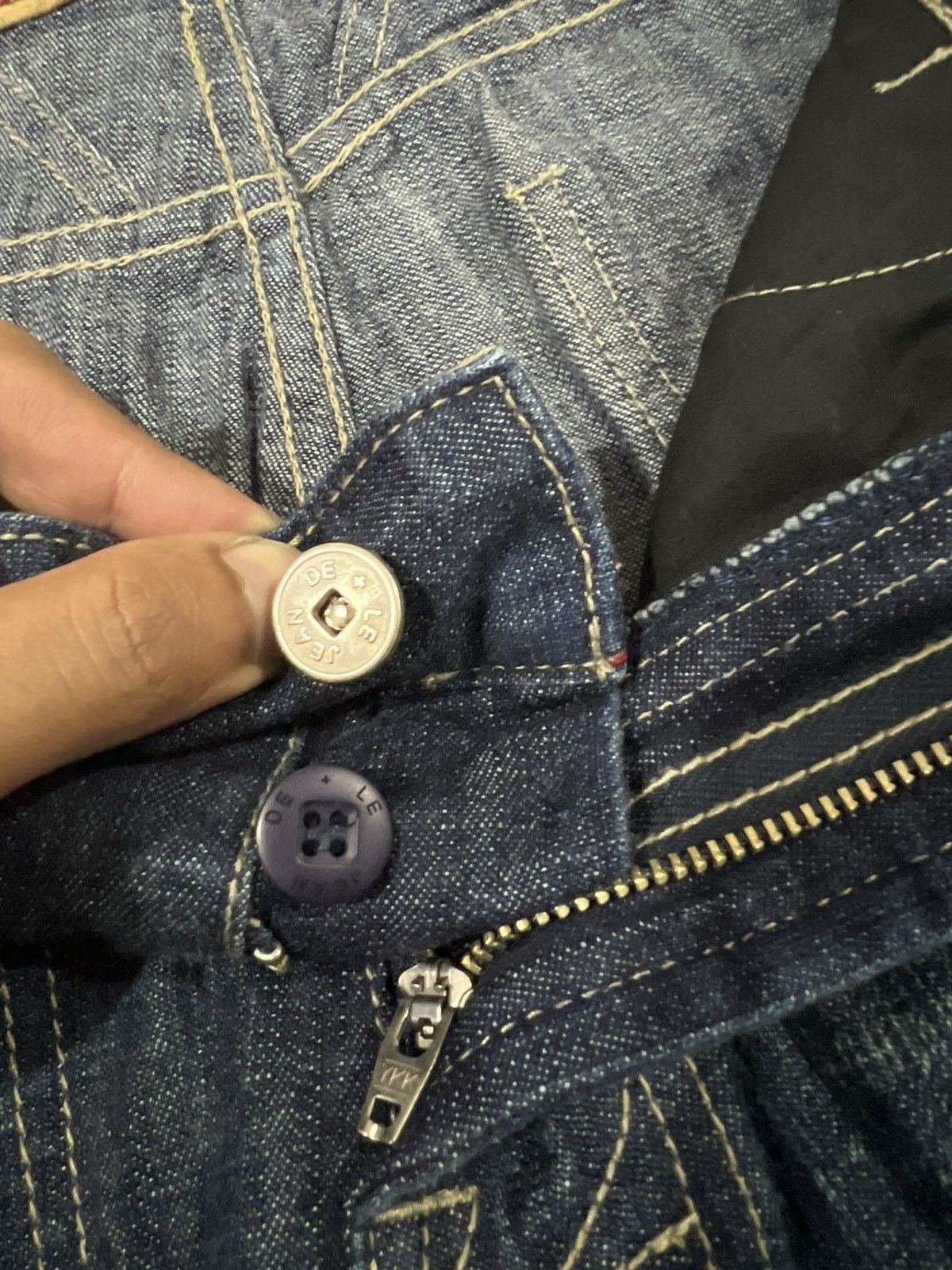 Marithe + Francois Girbaud Y2K Girbaud Baggy Oversized Carpenter Blue Denim Jeans Size US 36 / EU 52 - 9 Thumbnail