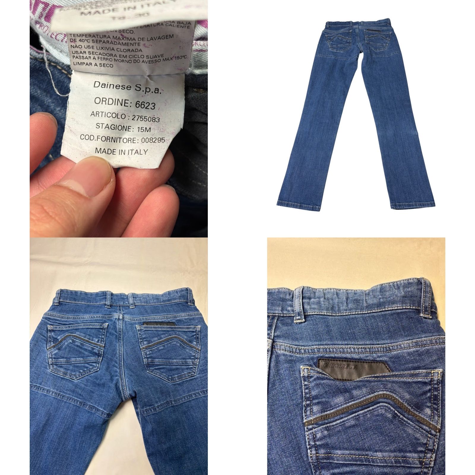Dainese Dainese Kateville Lady Slim Motorcycle Jeans Blue Denim Size 30X31 Women Size 24" / US 00 / IT 34 - 8 Thumbnail