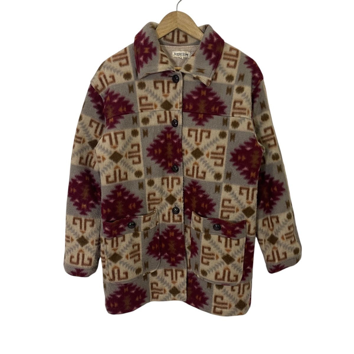 Japanese Brand Vintage Scandal Scoop Aztex Navajo Art Jacket Size XL / US 12-14 / IT 48-50 - 1 Thumbnail
