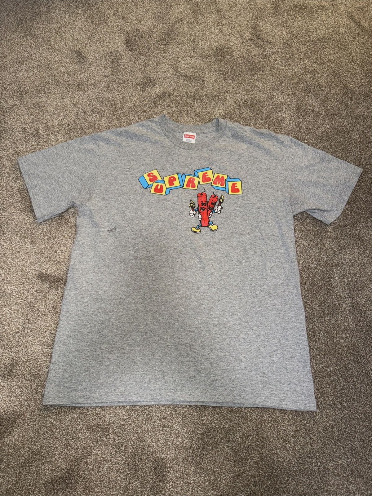Supreme Supreme Dynamite Tee Shirt Heather Grey Size Medium Size US M / EU 48-50 / 2 - 1 Thumbnail