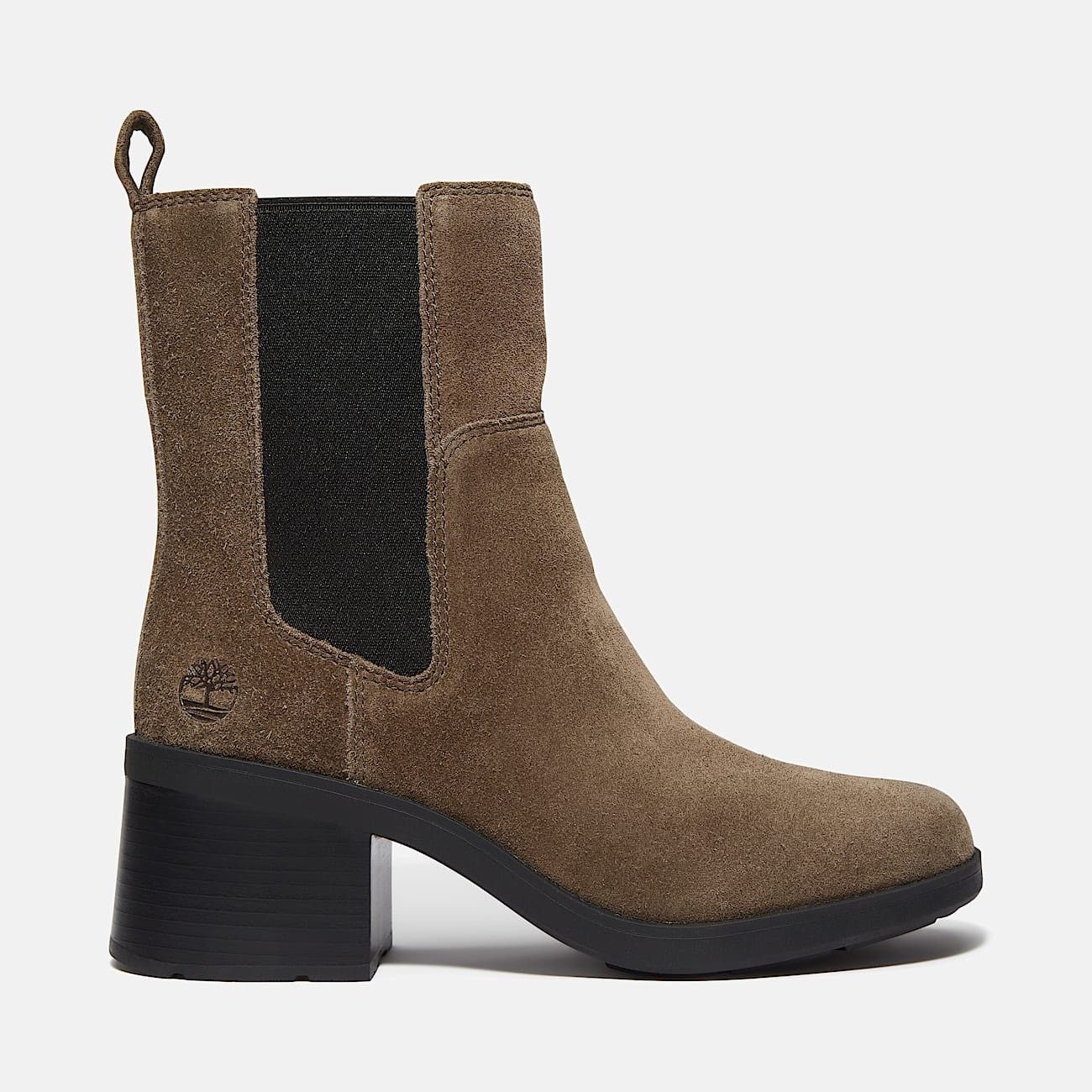 Timberland TIMBERLAND WOMEN'S 5.5 BELLEVAUX MID CHELSEA BOOT DK BROWN Size US 5.5 / IT 35.5 - 1 Thumbnail