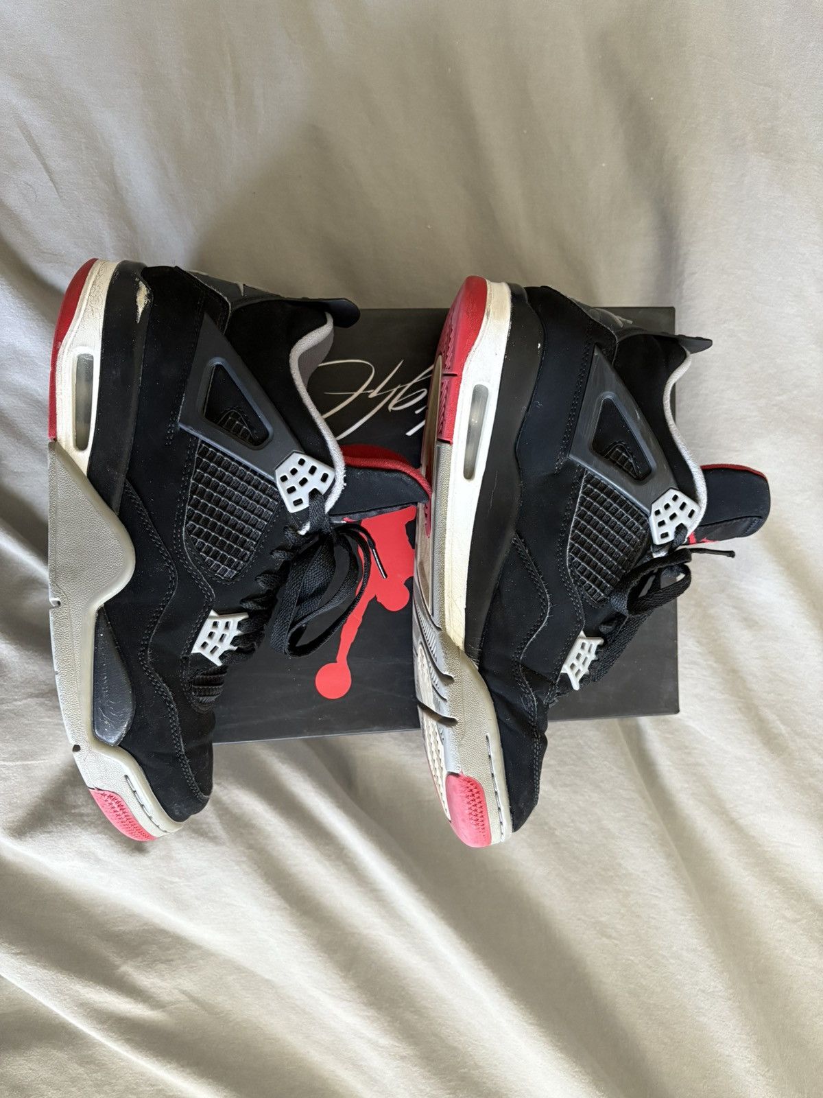 Jordan Brand Nike Jordan Retro 4 OG BRED 2019 Size US 9 / EU 42 - 4 Thumbnail
