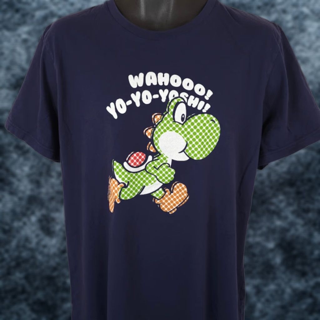 Uniqlo Uniqlo Yoshi T Shirt Mens XL Blue Super Mario Bros Nintendo Video Game Shirt Size US XL / EU 56 / 4 - 1 Thumbnail