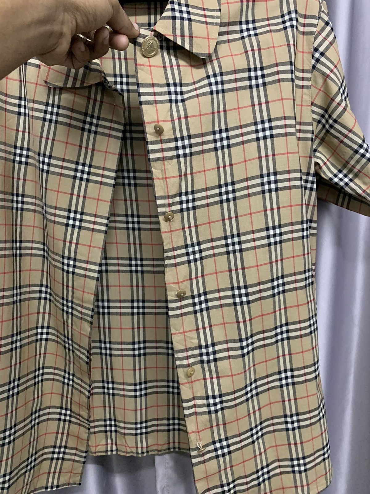 Burberry × Japanese Brand × Vintage VINTAGE BURBERRY NOVACHECK WOOL BUTTON UP SHIRT Size US M / EU 48-50 / 2 - 15 Thumbnail