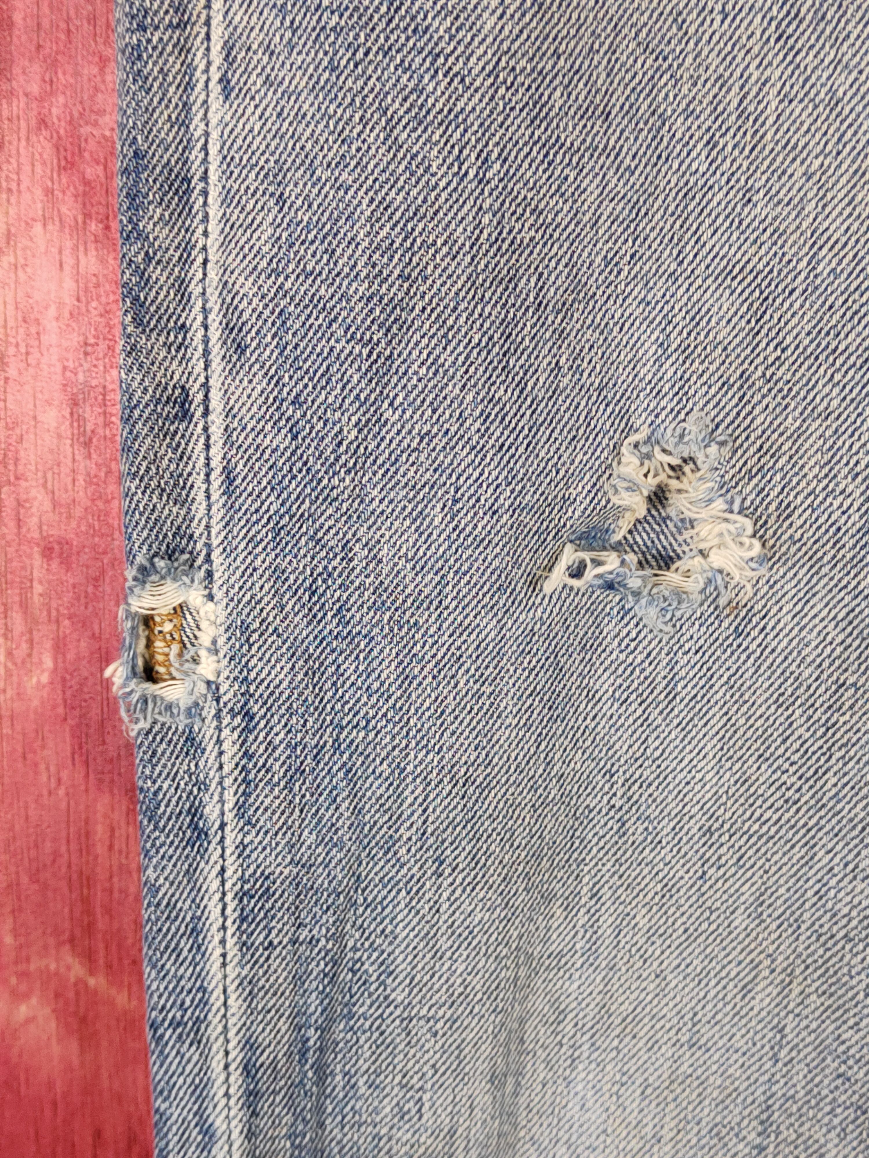 Gap Gap Blue slim boot fit Faded Distressed jeans Denim #S1529 Size 30" / US 8 / IT 44 - 3 Thumbnail