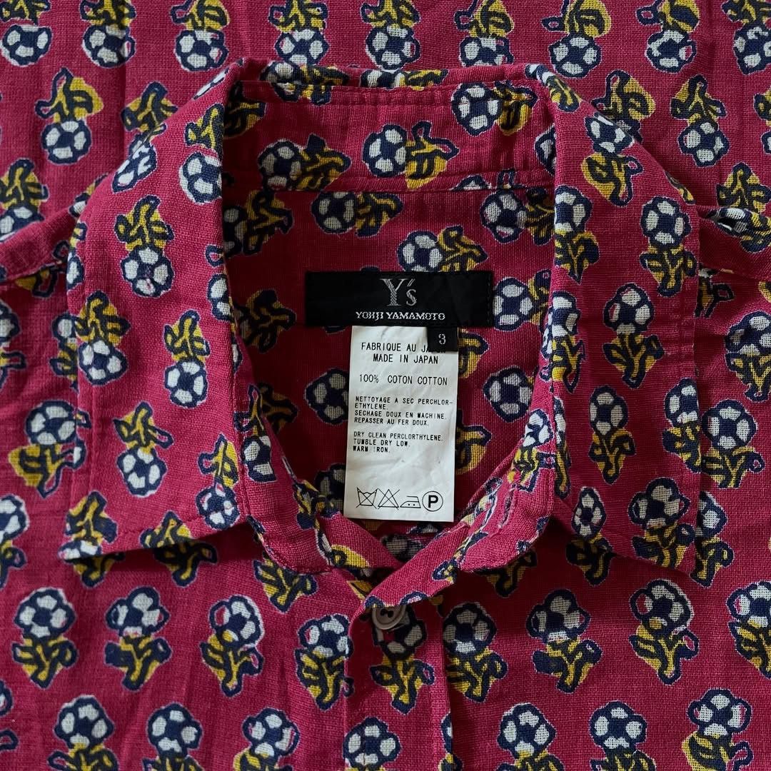 Yohji Yamamoto [Rare Beauty] Y's 90s Floral Pattern Smooth Cotton Shirt Size L / US 10 / IT 46 - 7 Thumbnail