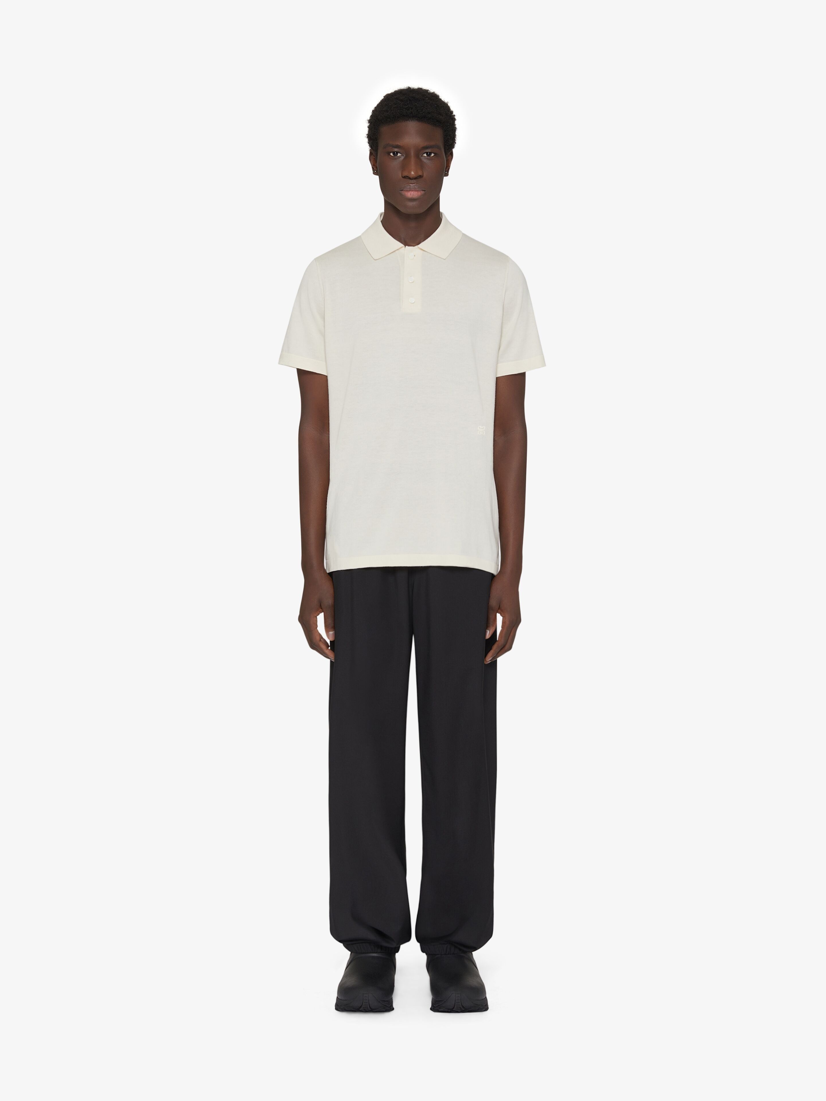 Givenchy o1srvl11e0725 Polo Shirt in Cotton in White Size US XXL / EU 58 / 5 - 2 Thumbnail