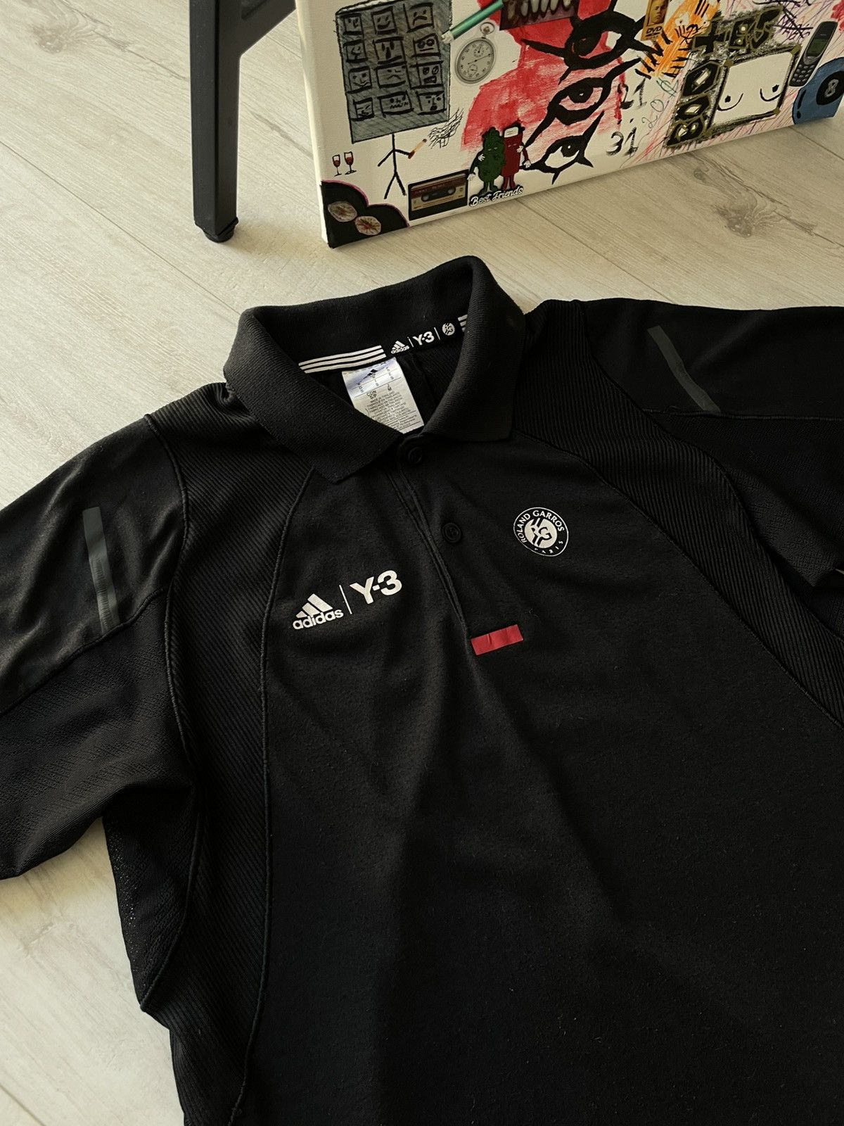 Adidas × Y-3 Adidas Y-3 Yohji Yamamoto T-Shirt Roland Garros Polo RARE Size US S / EU 44-46 / 1 - 2 Thumbnail