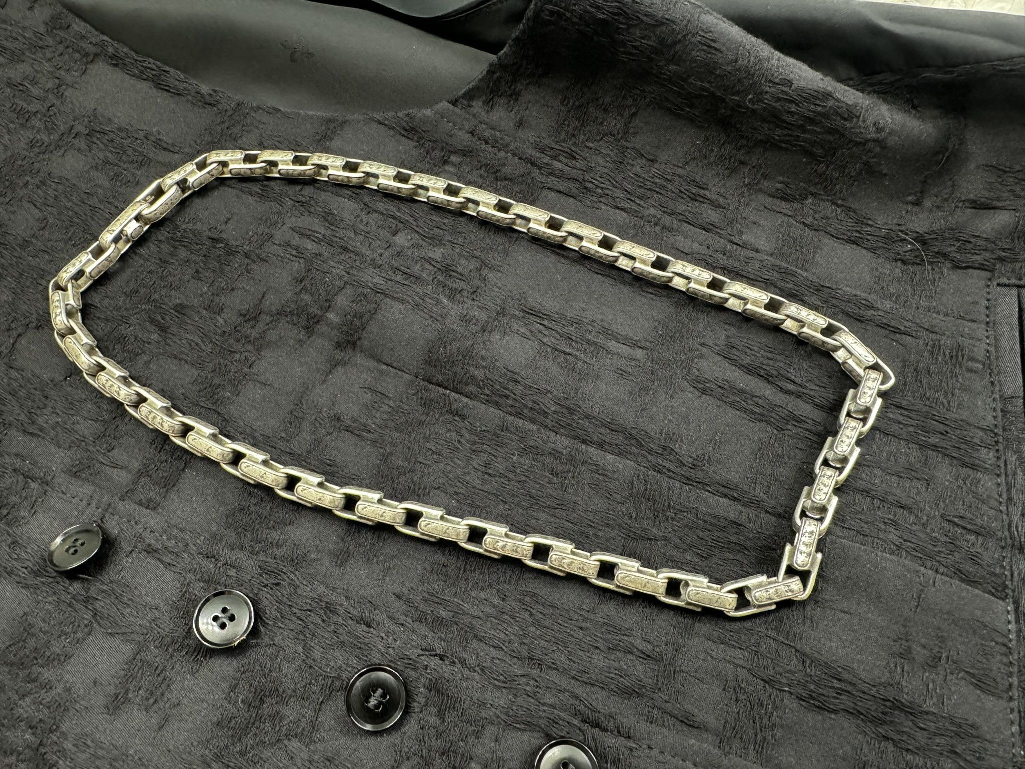 John Varvatos JOHN VARVATOS Distressed"Chain Necklace in .925 MSRP $1598 Size ONE SIZE - 1 Thumbnail