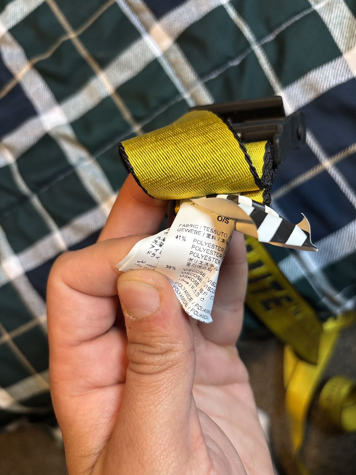 Off-White YELLOW INDUSTRIAL BELT Size ONE SIZE - 7 Thumbnail