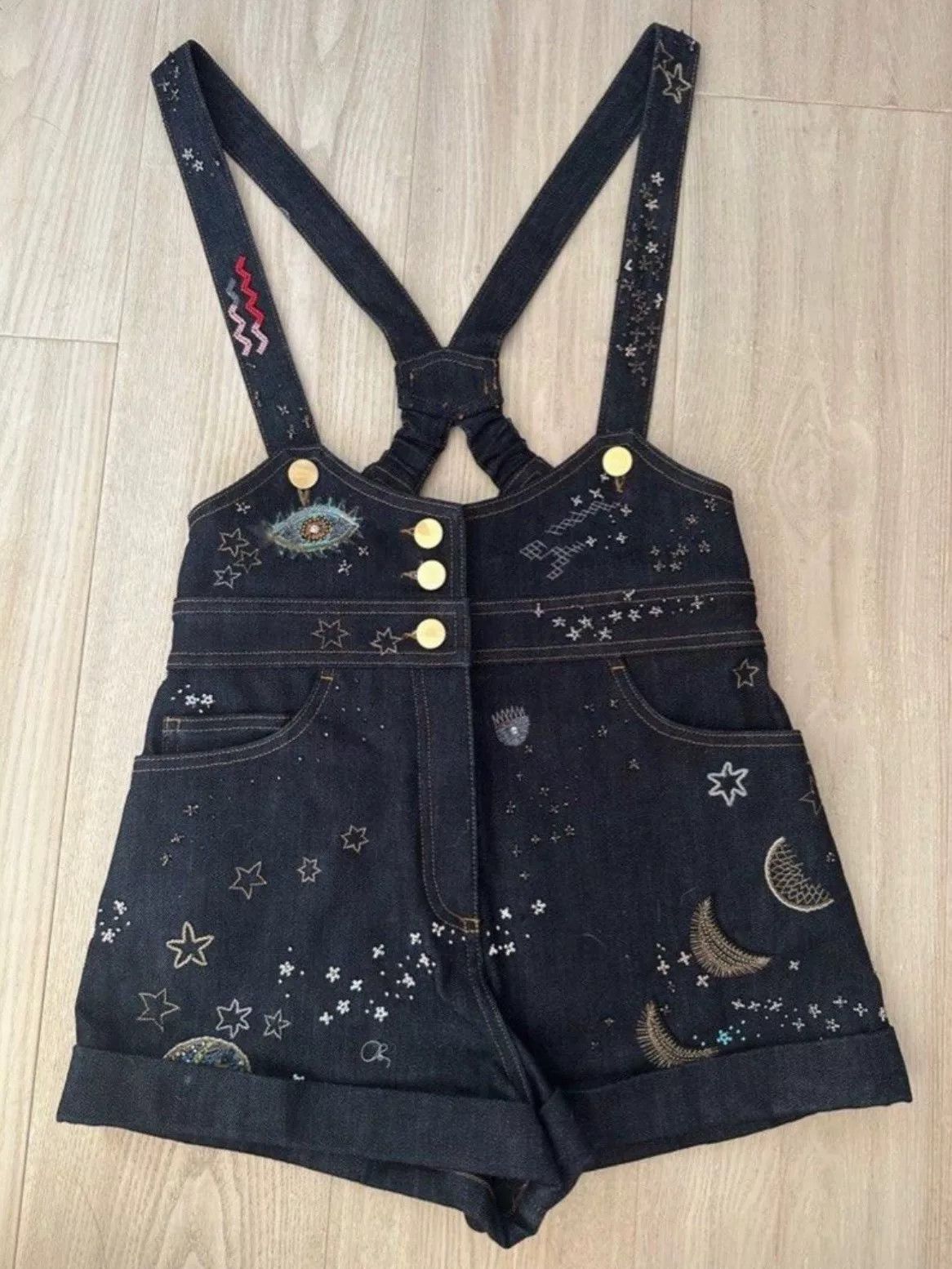 Valentino Valentino Denim Overall Shorts Size US 36 / EU 52 - 1 Thumbnail