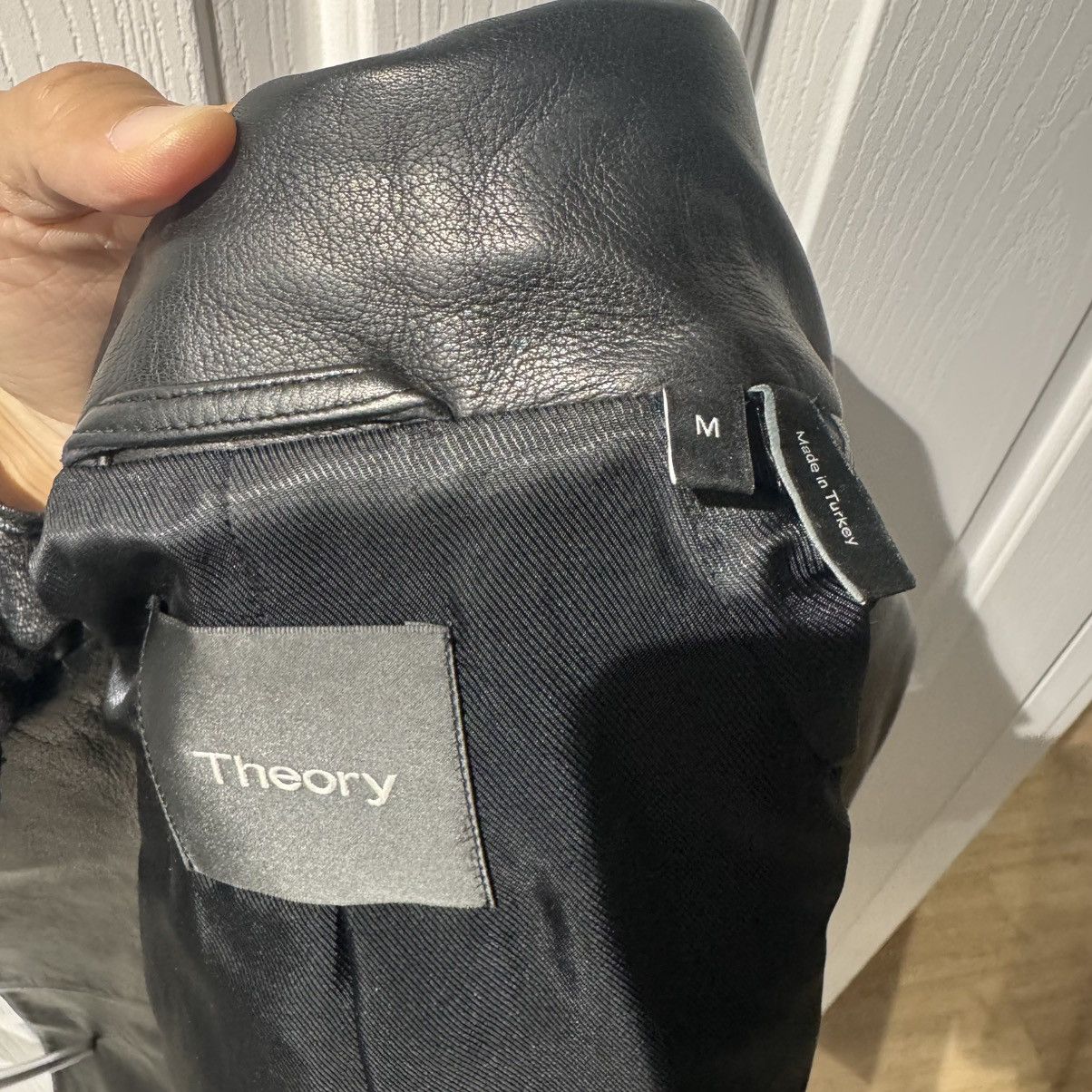 Theory New York brand Theory Shell Dyed Cow Leather Motor Jacket Size US M / EU 48-50 / 2 - 6 Thumbnail