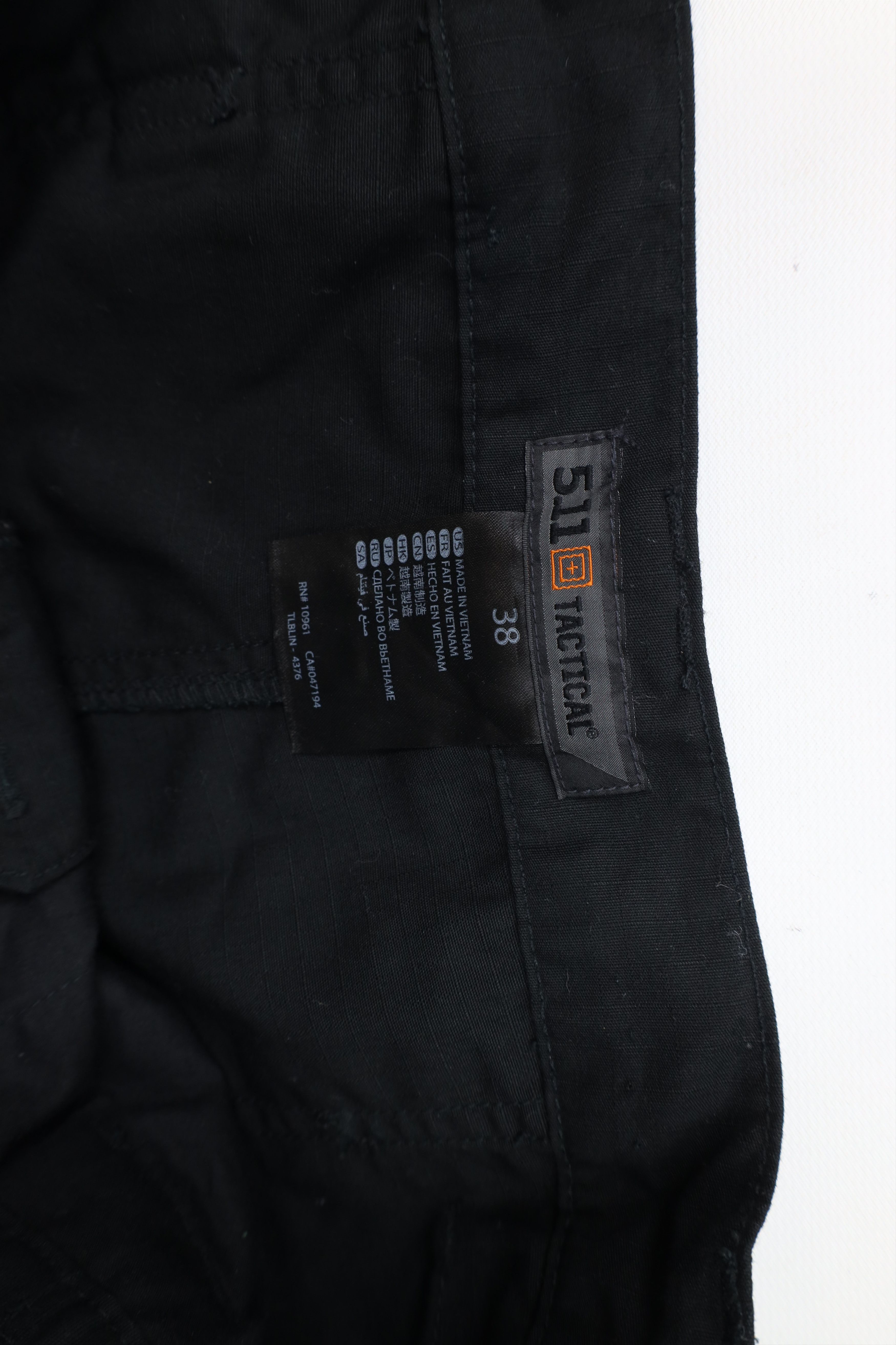 Vintage 5.11 Tactical Series Pro Ripstop Uniform Cargo Shorts Black Size US 38 / EU 54 - 7 Thumbnail