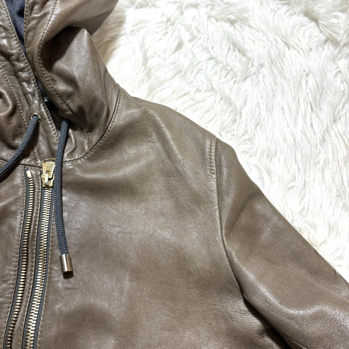 Dolce & Gabbana recent model Dolce & Gabbana hooded ZIP UP leather jacket Size US S / EU 44-46 / 1 - 18 Thumbnail