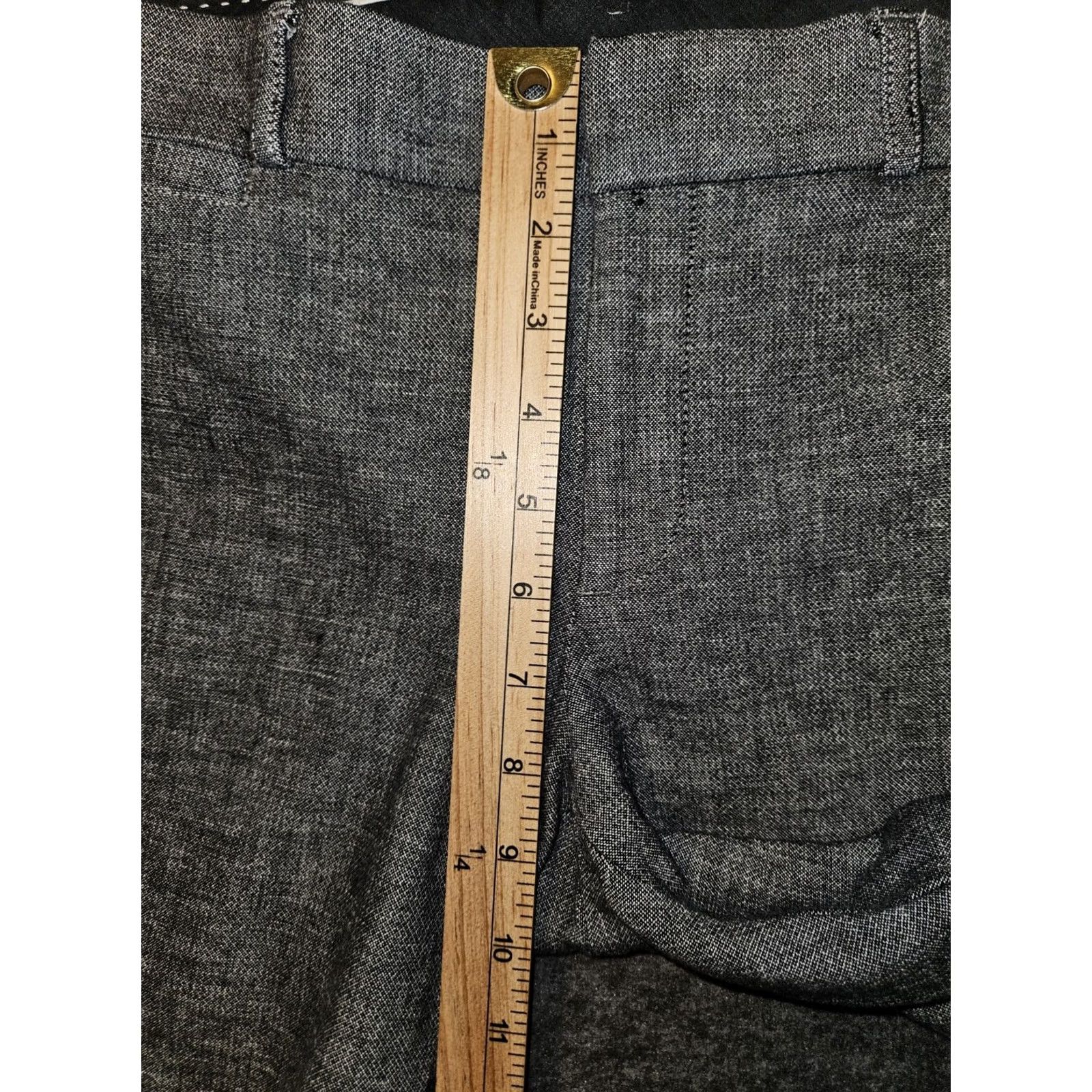 Banana Republic Banana Republic Sloan Pants Women's 6 Ankle Gray Mid Rise Slim Fit Skinny Flared Slit City Preppy Size 28" / US 6 / IT 42 - 4 Thumbnail