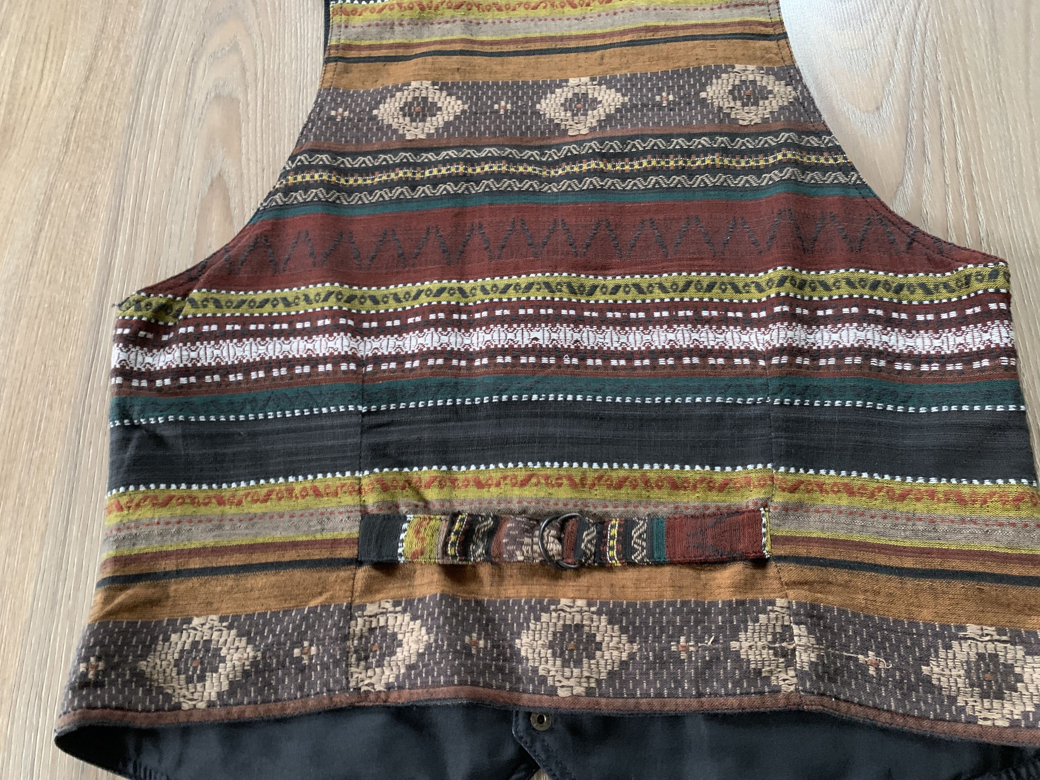 Vintage Vintage Leather Textile Combine Vest Size US L / EU 52-54 / 3 - 6 Thumbnail