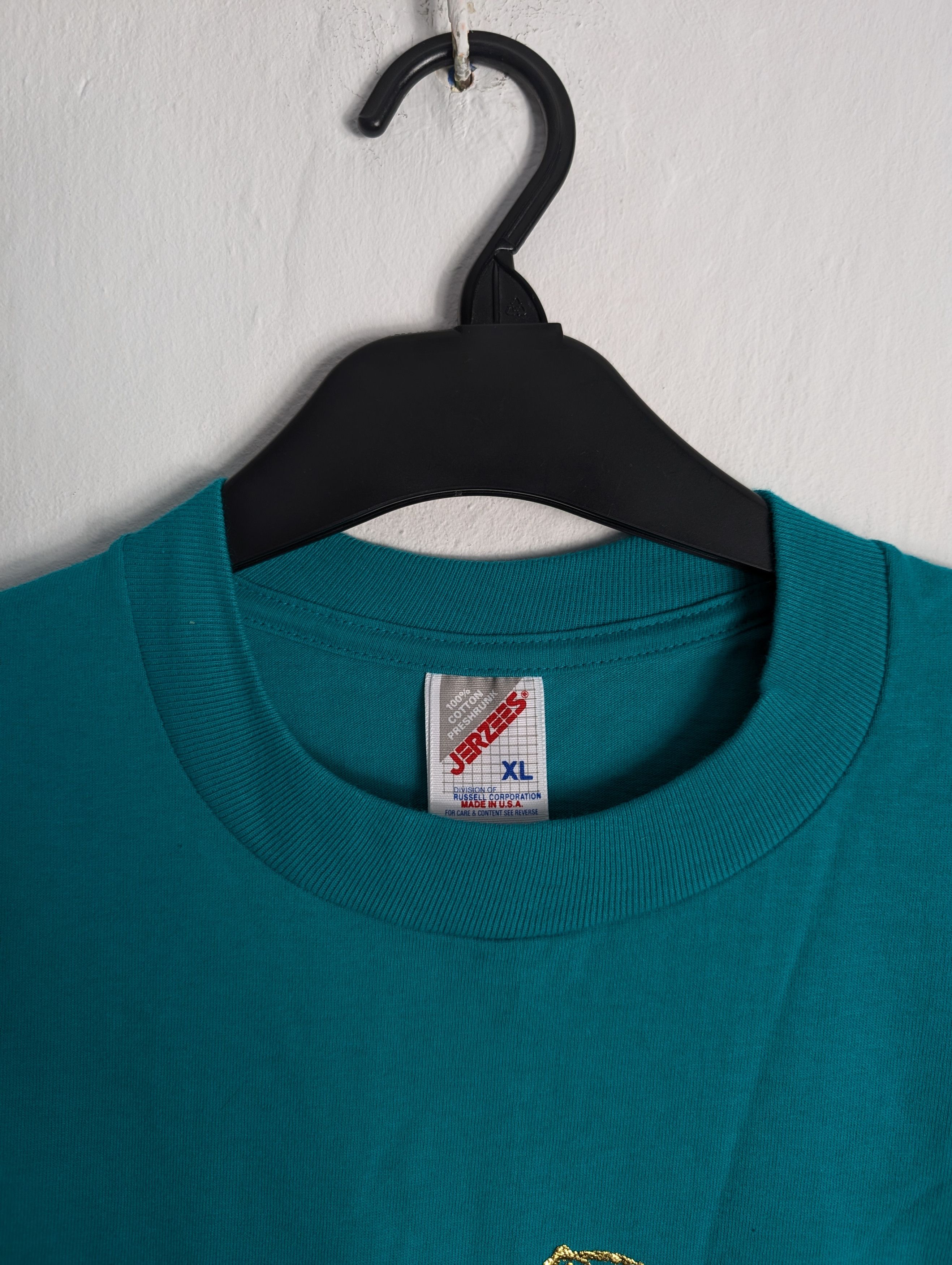 Jerzees × Vintage Vintage 90s Jerzees Las Vegas Gold T-Shirt Single Stitch Size US XL / EU 56 / 4 - 3 Thumbnail