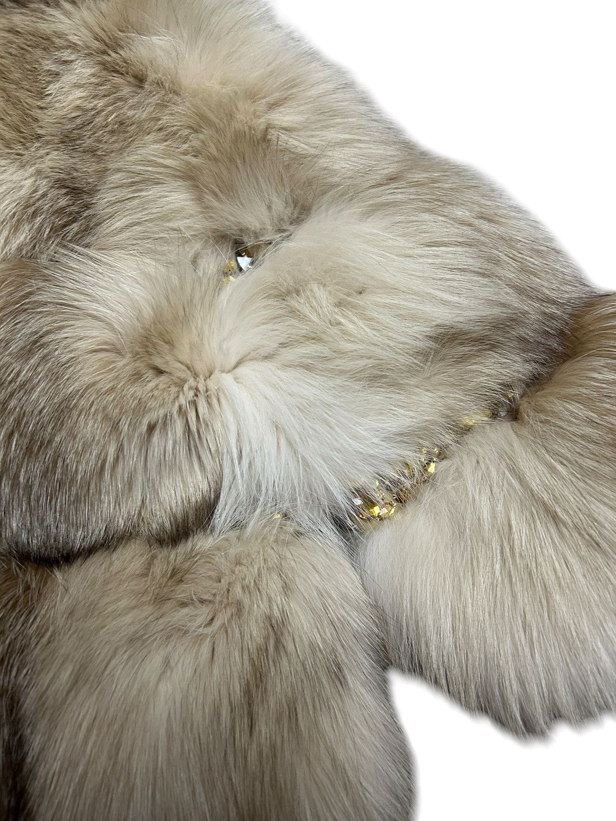 Dsquared2 F/W 14 Embellished Arctic Fox Fur Jacket Size S / US 4 / IT 40 - 9 Thumbnail