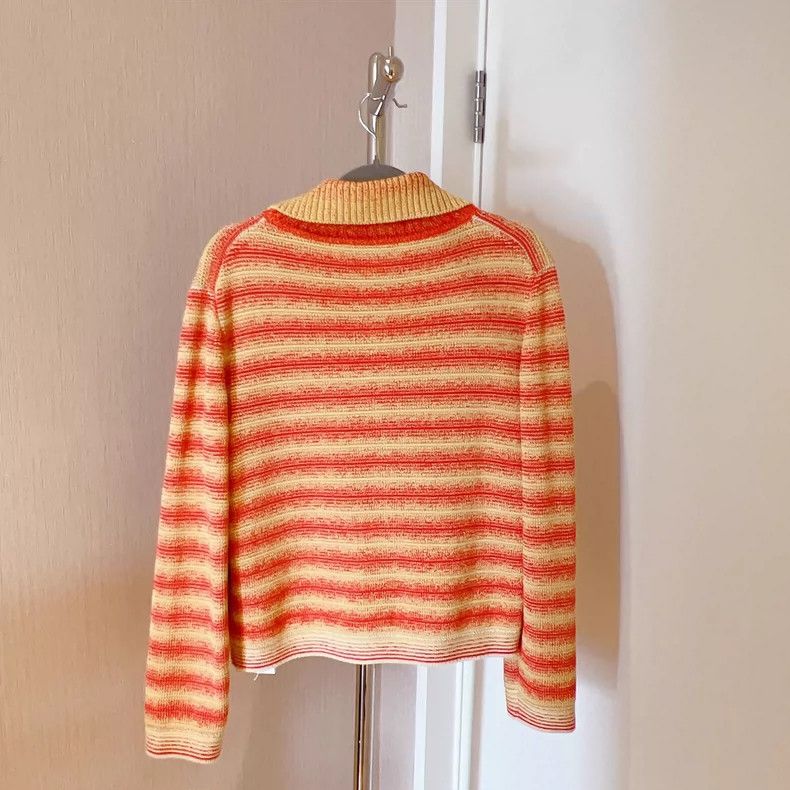Loro Piana LORO PIANA Orange x yellow gradient knit set Size M / US 6-8 / IT 42-44 - 4 Thumbnail