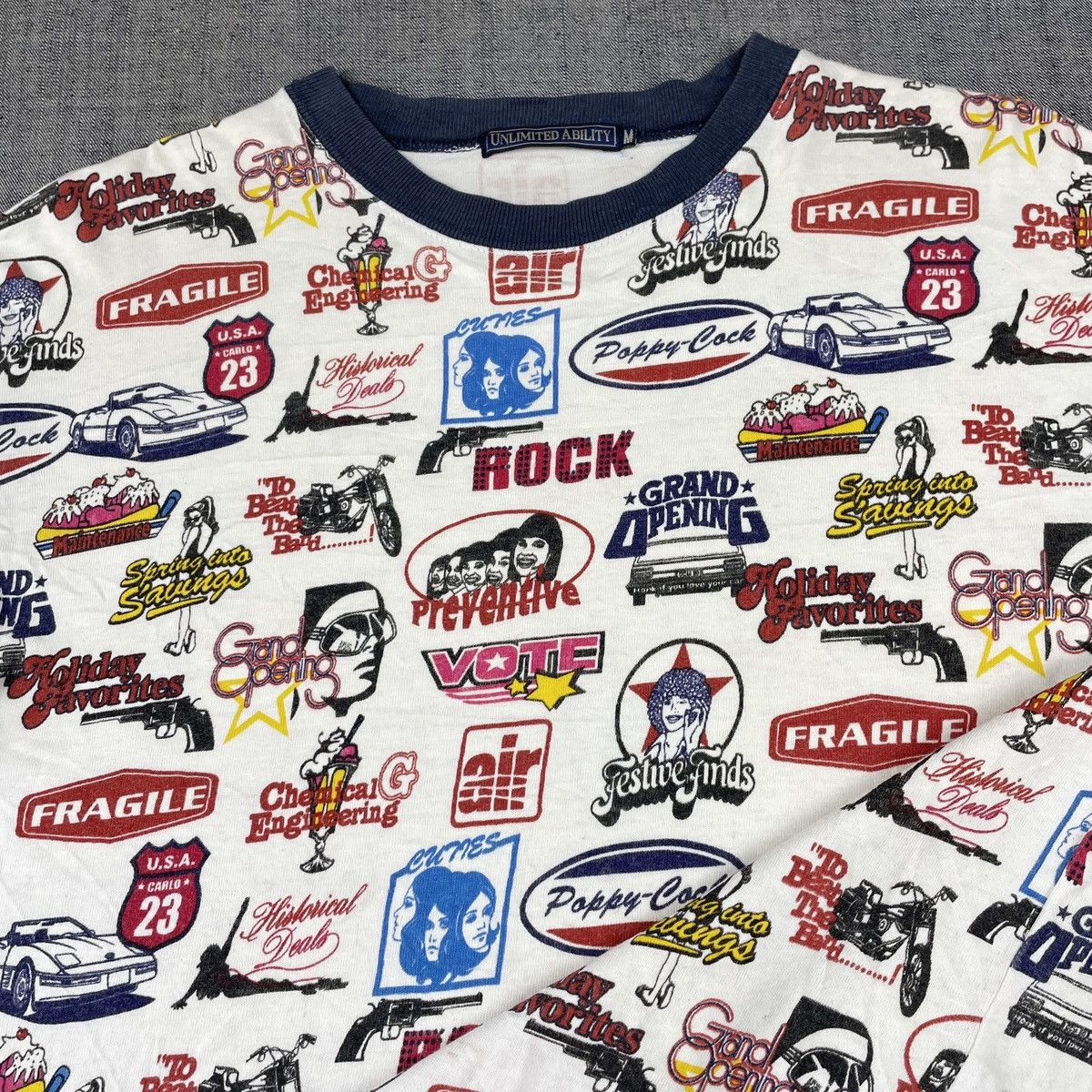 Japanese Brand Unlimited Ability All Over Prints T Shirt Size M / US 6-8 / IT 42-44 - 11 Thumbnail