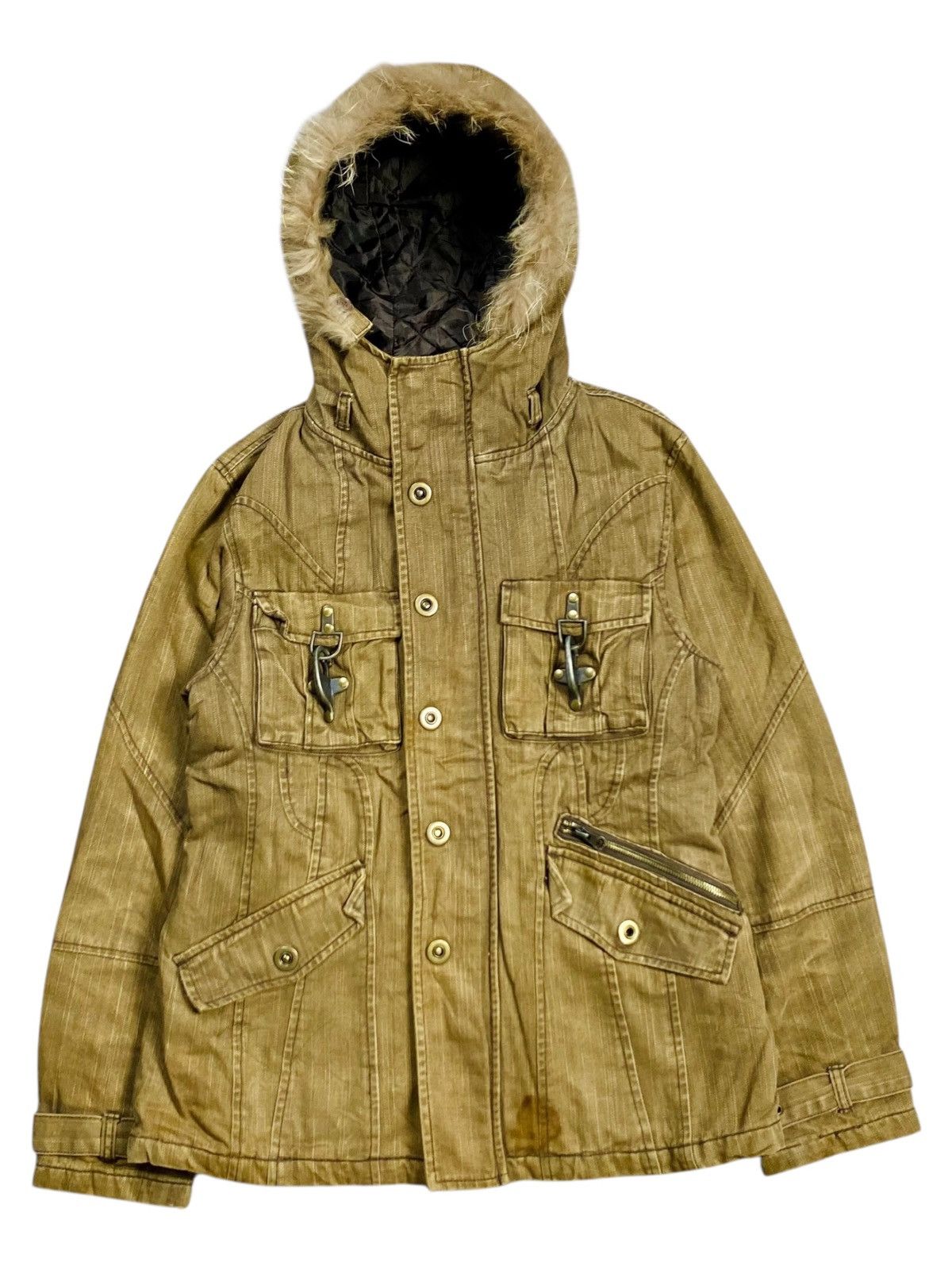 If Six Was Nine 2000s In The Attic - Fur Hoodie Apocalypse Jacket Size US M / EU 48-50 / 2 - 1 Thumbnail