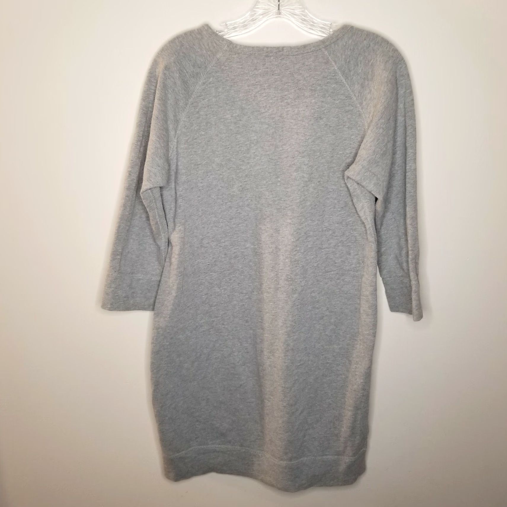 J.Crew J.Crew Womens Gray 3/4 Sleeve Sweater Nightwear Long Pullover Size M Size M / US 6-8 / IT 42-44 - 4 Thumbnail