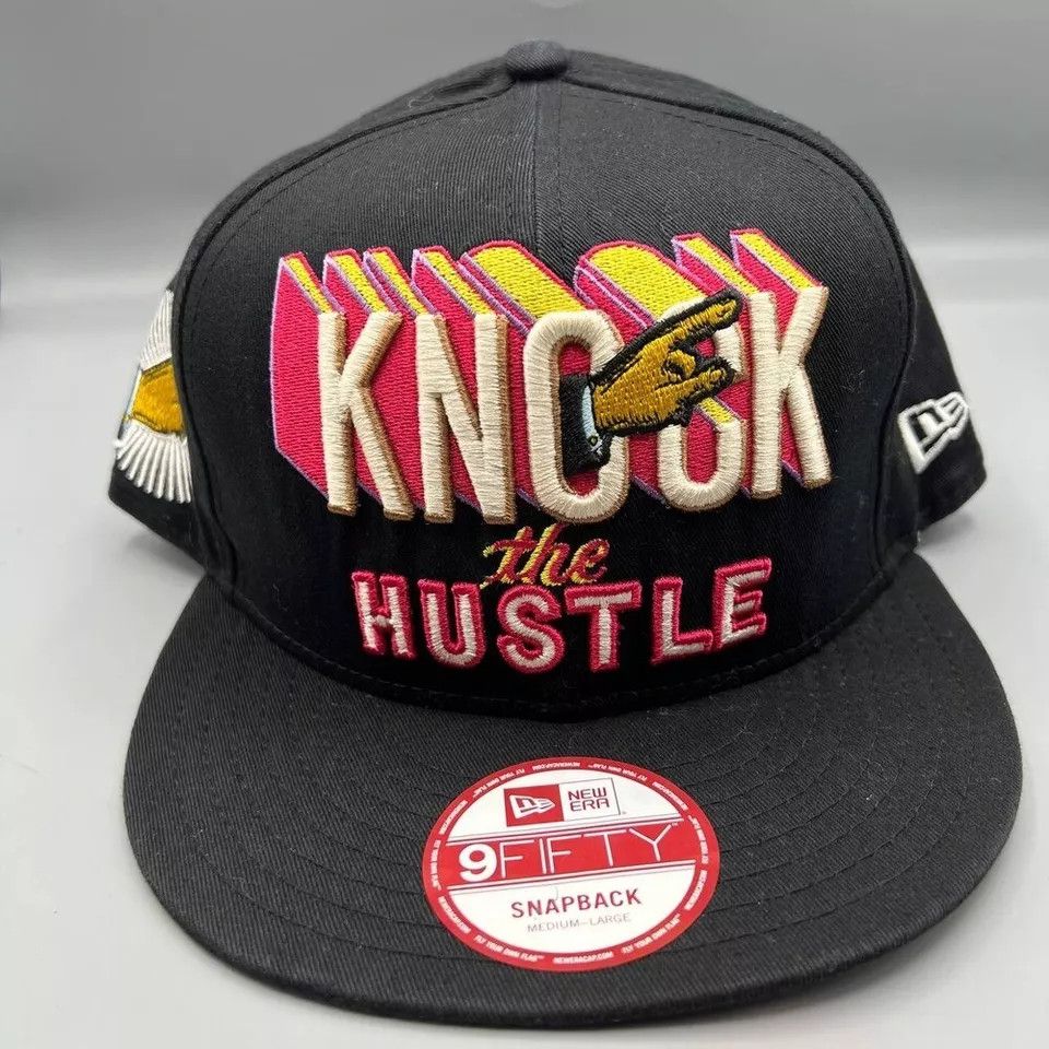 New Era Knock the Hustle Hat Men 9Fifty New Era Snap Back Cap M-L Size ONE SIZE - 2 Thumbnail