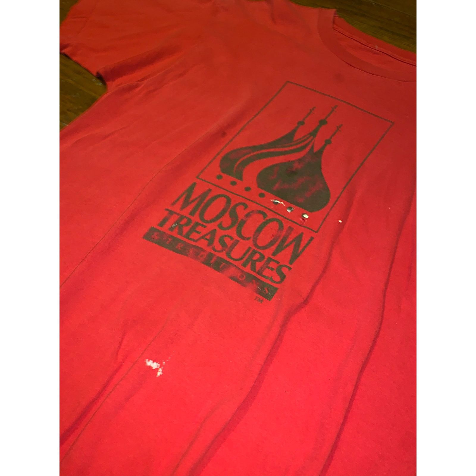 Vintage Vintage Moscow Treasures Tee Red Single Stitch XL Size US XL / EU 56 / 4 - 5 Thumbnail