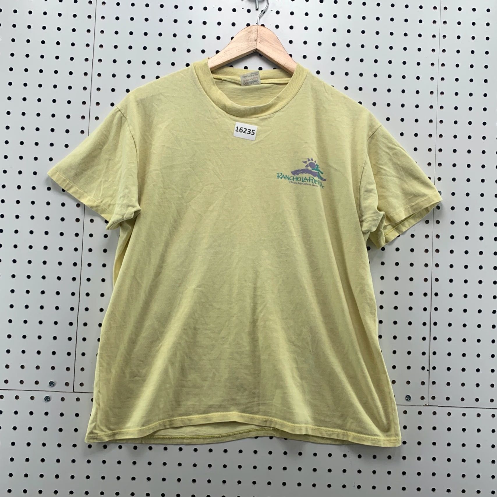 Vintage Vintage 80s Stedman T-Shirt Large Yellow Unisex Crew Neck Cotton Retro BCBaja Cali Size US L / EU 52-54 / 3 - 7 Thumbnail
