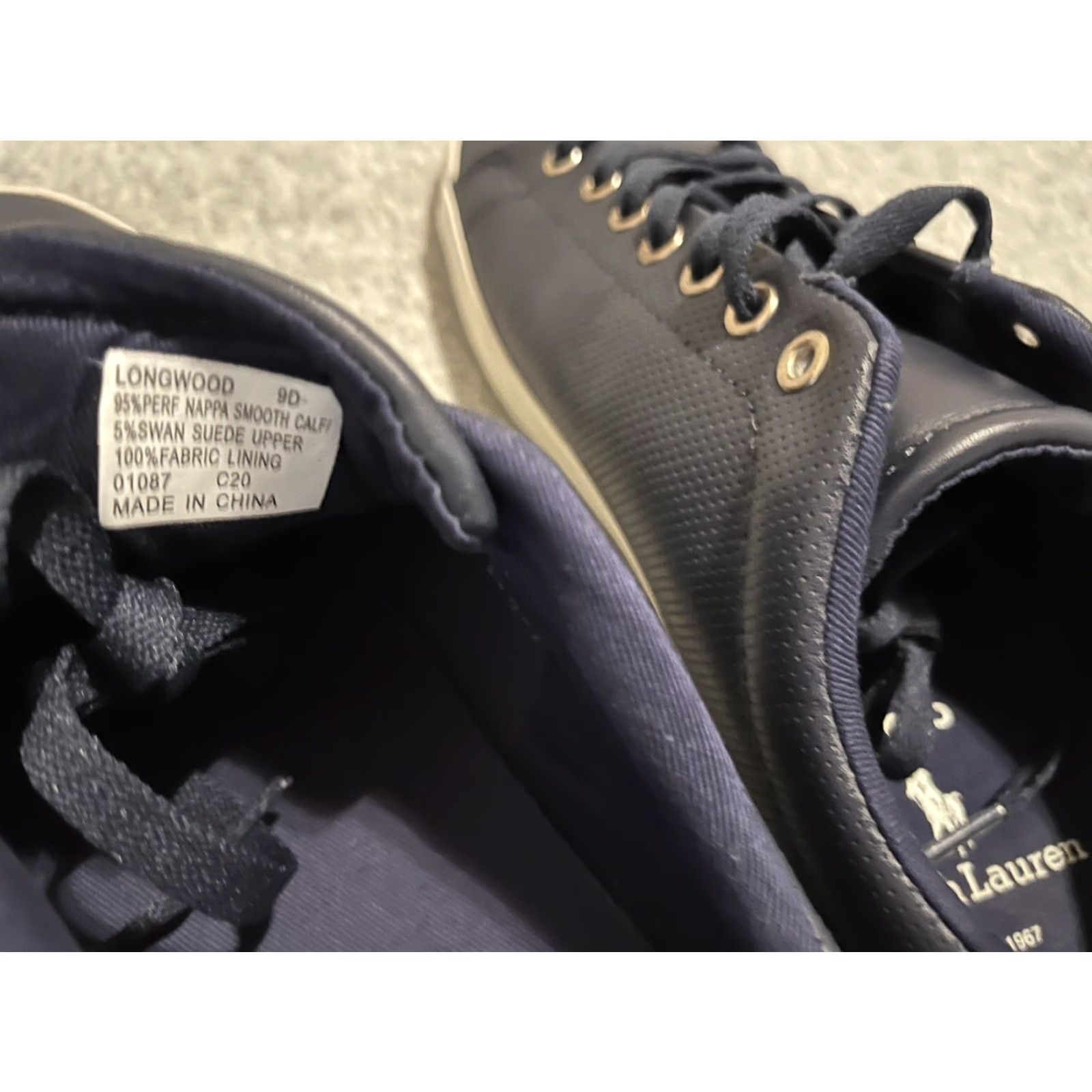 Polo Ralph Lauren Polo Ralph Lauren Longwood Navy Perf Nappa Smooth Calf Swan Suede Shoes Mens 9D Blue Leather Sneaker Casual Shoes Mens 9 Size US M / EU 48-50 / 2 - 6 Thumbnail