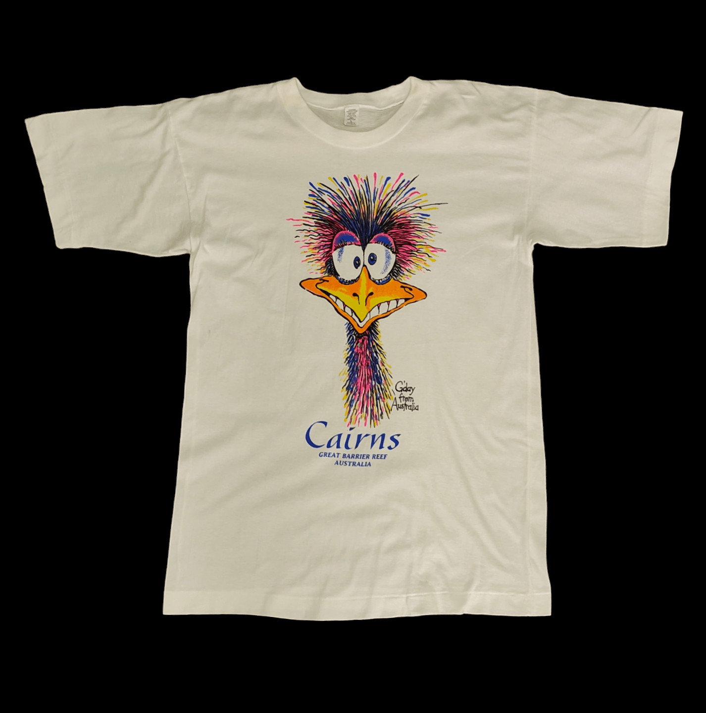 Man Made In Australia Vintage 90s Cairns Australia Artwork T-Shirt Ken Done Mambo Size US M / EU 48-50 / 2 - 3 Thumbnail