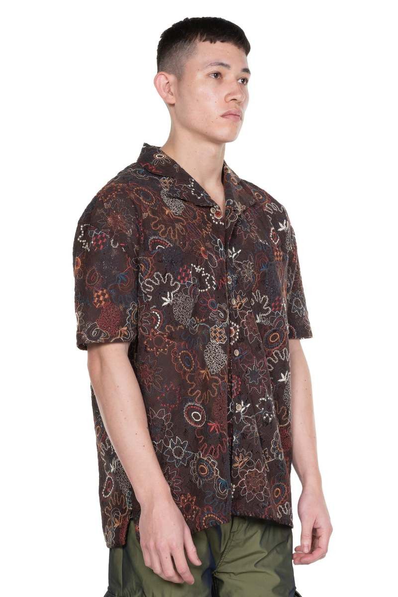 Andersson Bell Linus Jacquard Shirts Brown Size XL