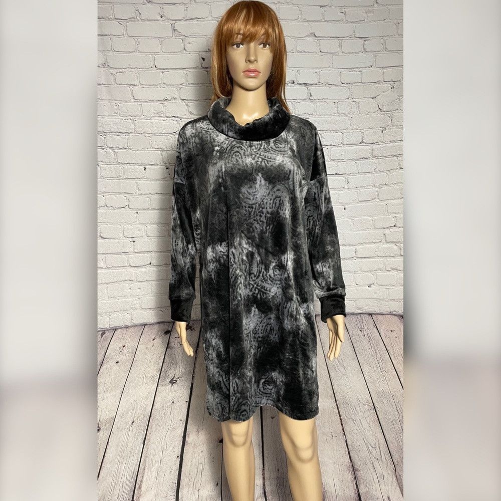 Donna Karan Donna Karan Sleepwear Cowl Neck Brushed Tie Dye Top Sweatsh Size S / US 4 / IT 40 - 1 Thumbnail