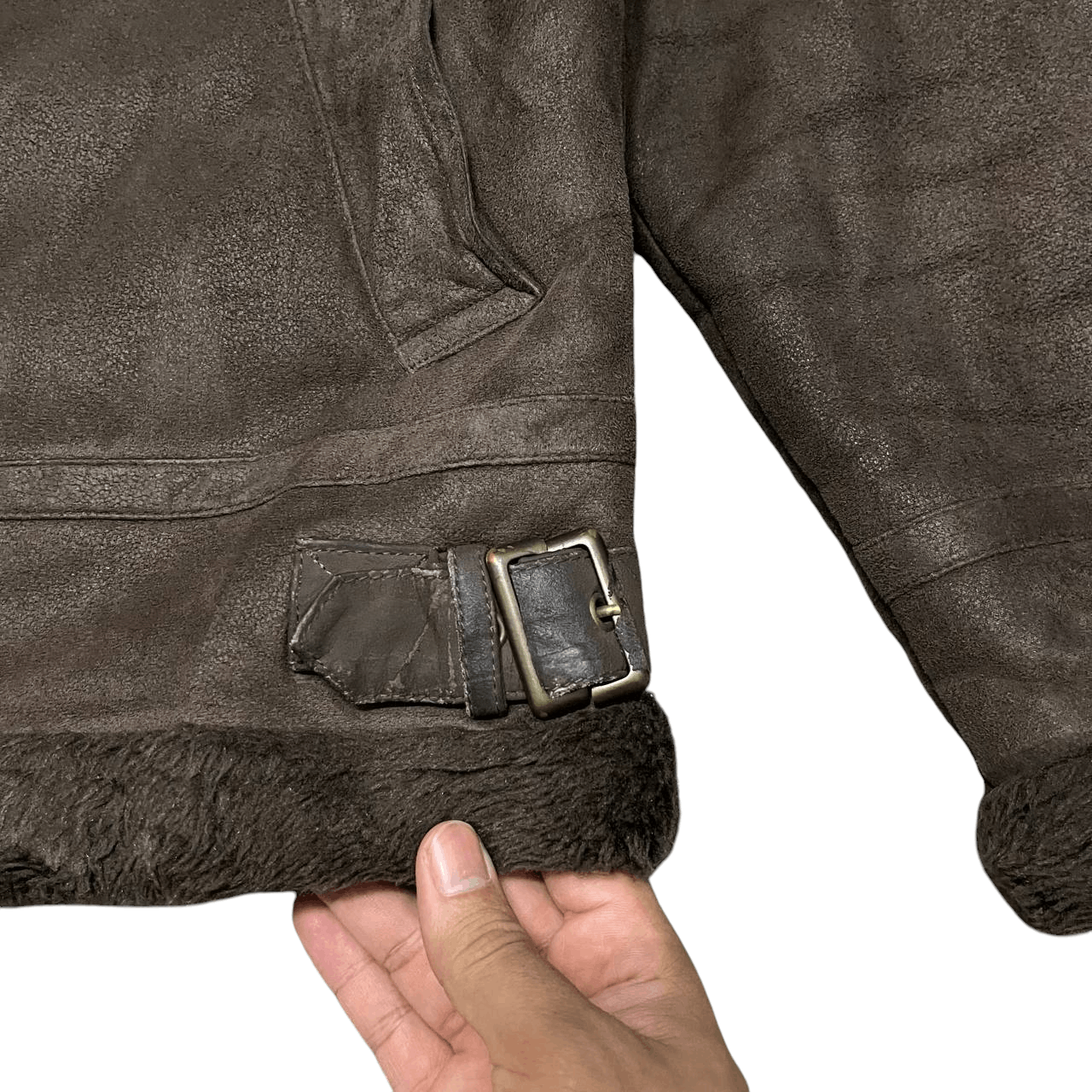 Kansai Yamamoto Vintage Kansai Jeans Shearling Jacket Size US L / EU 52-54 / 3 - 6 Thumbnail