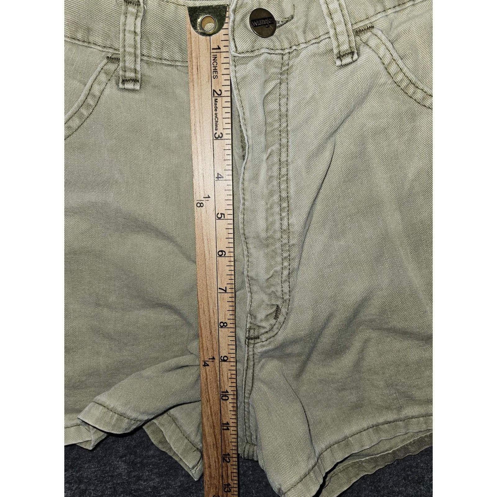 Wrangler VINTAGE Wrangler Carpenter Shorts Womens Juniors 11 Olive High Rise Made USA Size 32" / US 10 / IT 46 - 5 Thumbnail