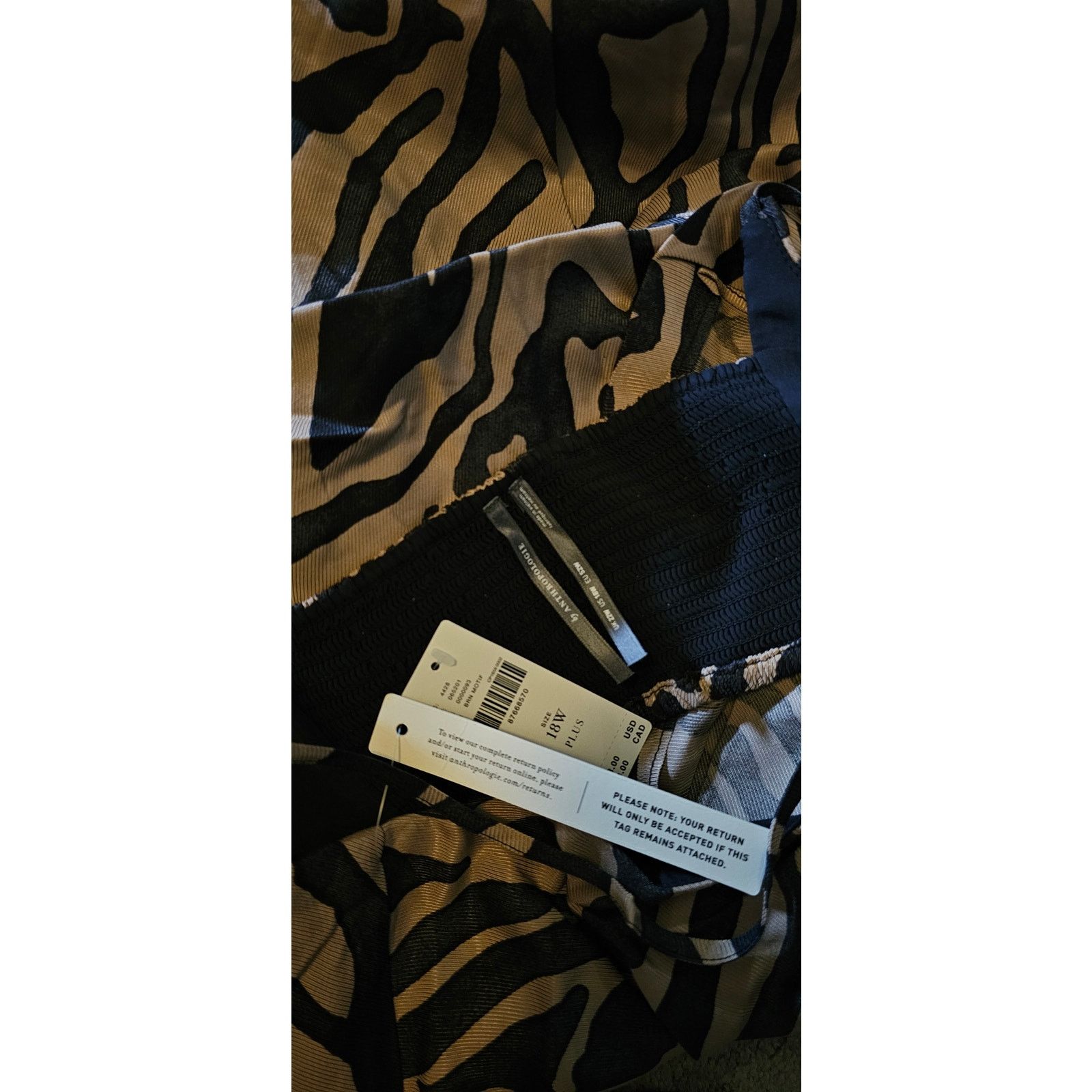 Anthropologie NWT Anthropologie Asymmetrical Slip Midi Dress $168 18W Size XXL / US 16-18 / IT 52-54 - 9 Thumbnail