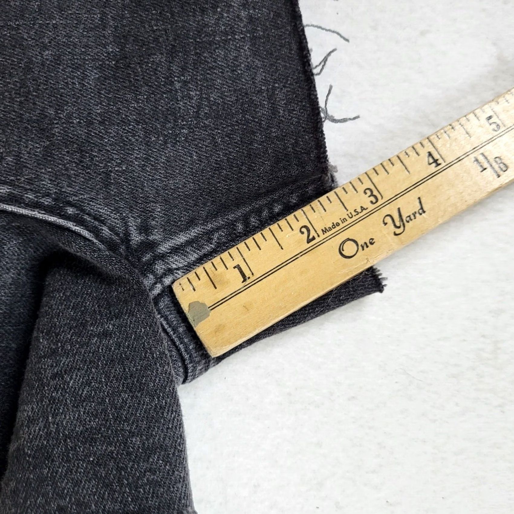 Vintage FREE ASSEMBLY Women's denim Jean Shorts dark Gray Size 12 Size 34" / US 12 / IT 48 - 6 Thumbnail