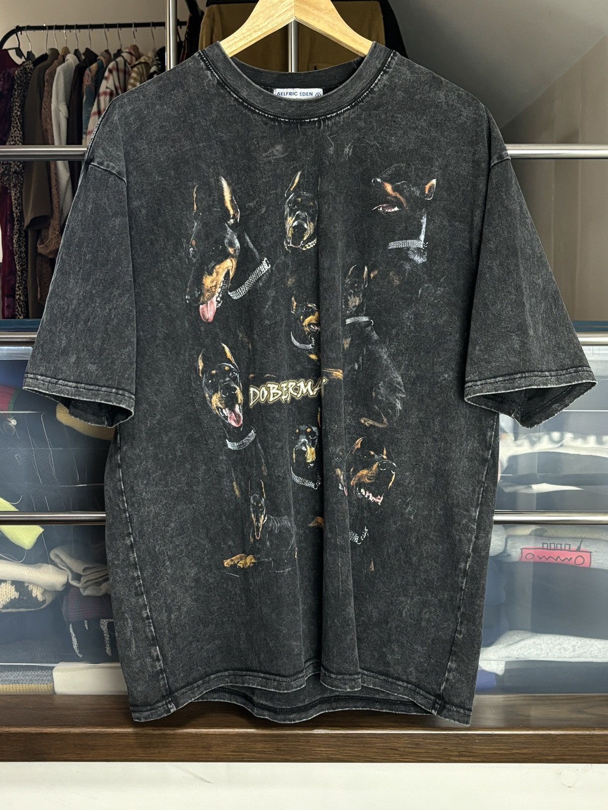 Japanese Brand Streetwear Boxy Oversized Doberman Tee Size US S / EU 44-46 / 1 - 1 Thumbnail