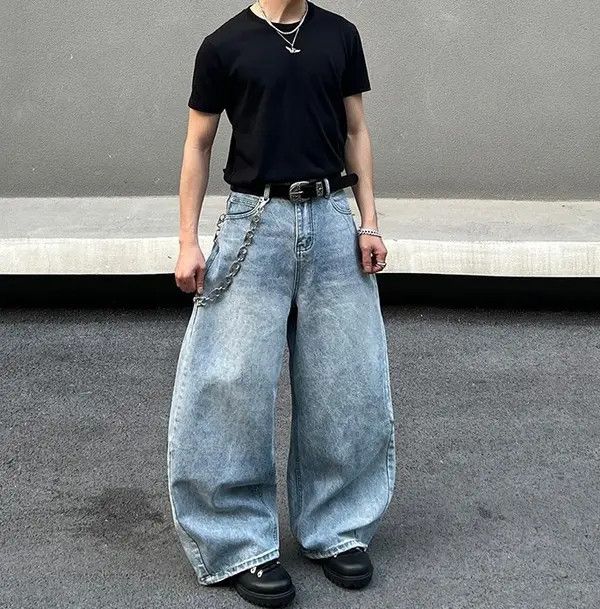 Jean Baggy Wide Leg Jeans Size US 30 / EU 46 - 5 Thumbnail