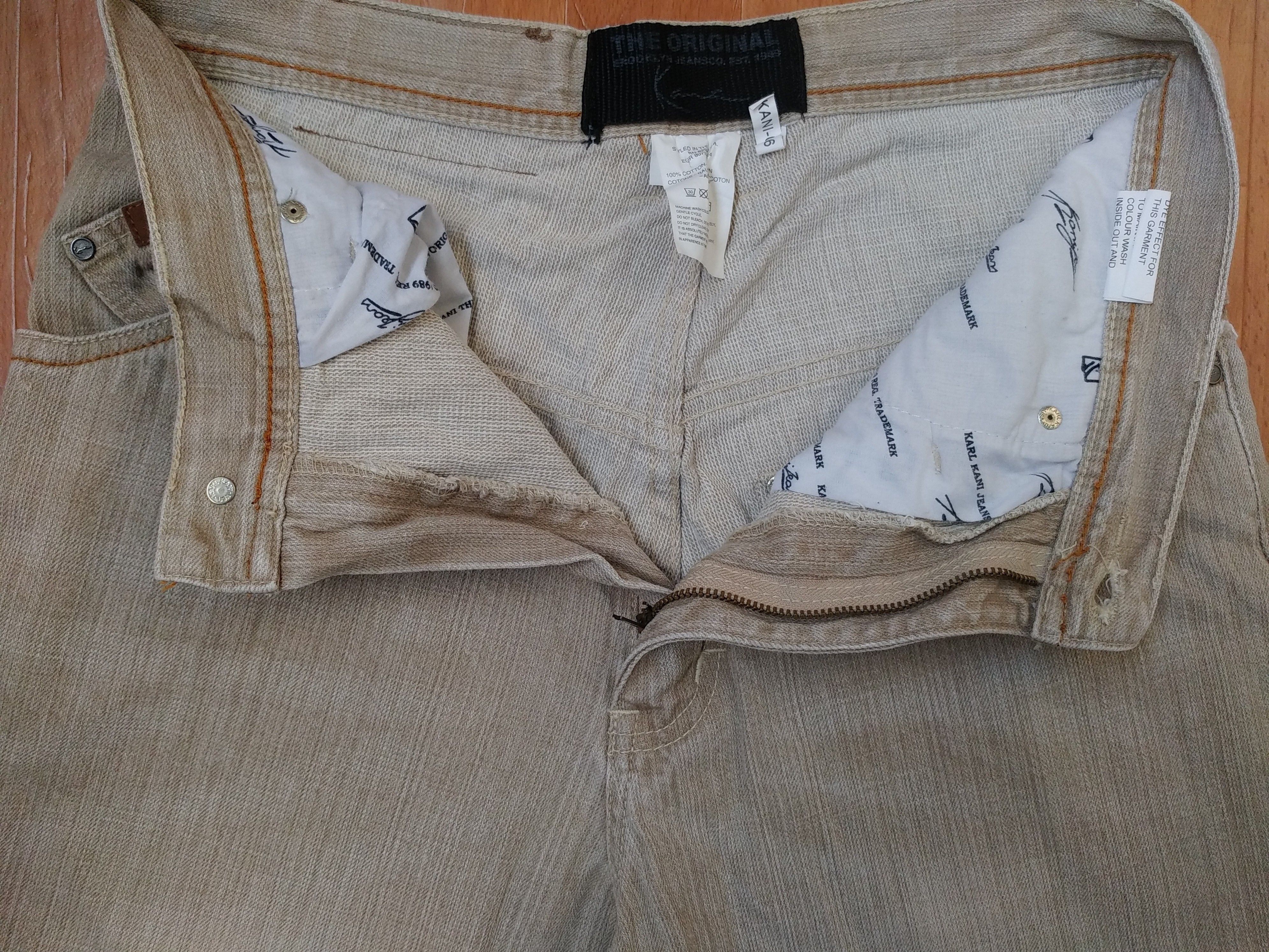 Karl Kani KARL KANI shorts, vintage hip hop baggy jeans, 90s size W 30 Size US 30 / EU 46 - 10 Thumbnail